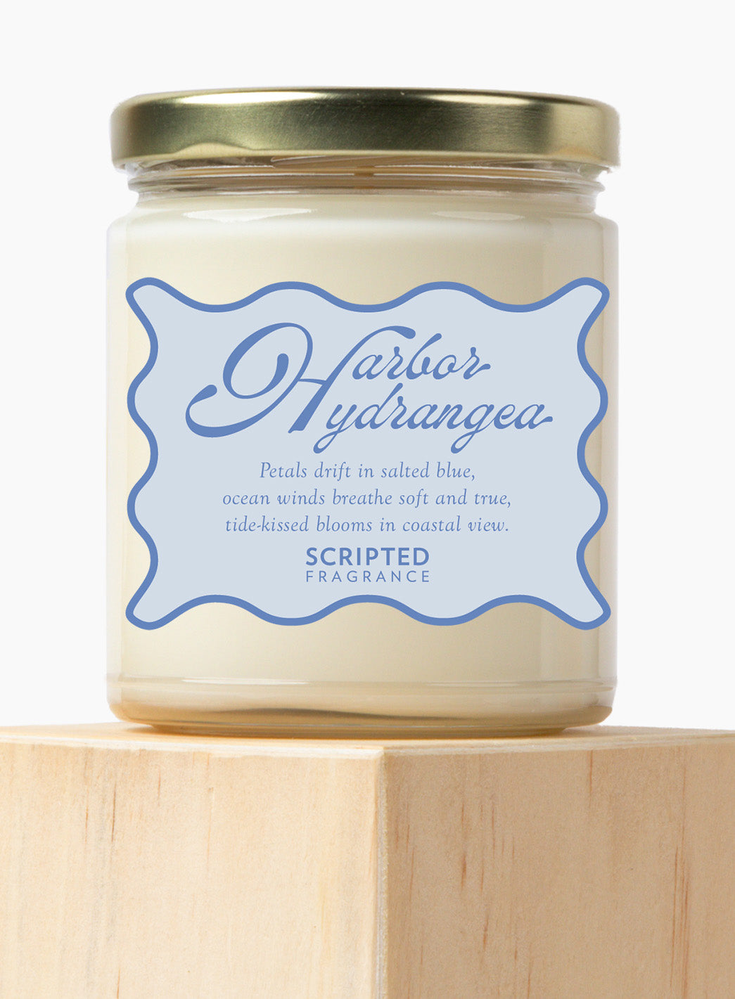 Harbor Hydrangea - Scallop Label Jar Candle