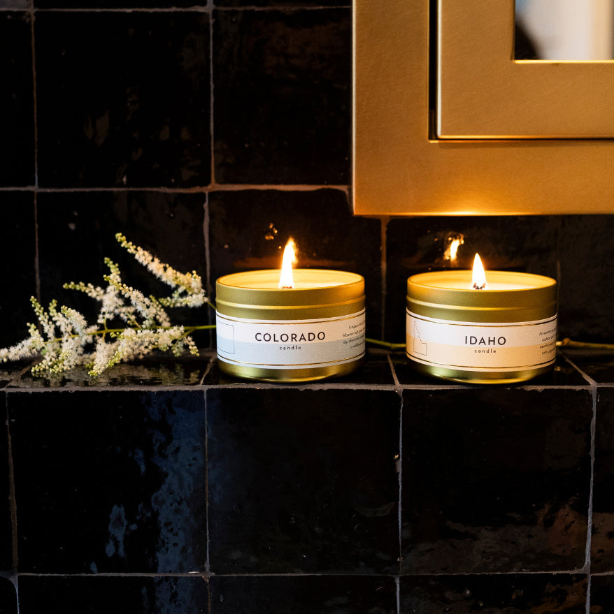 7oz Large Gold Tin Soy Candles | Bulk Candles for Special Events, Wedding Favors, & Corporate Gifting