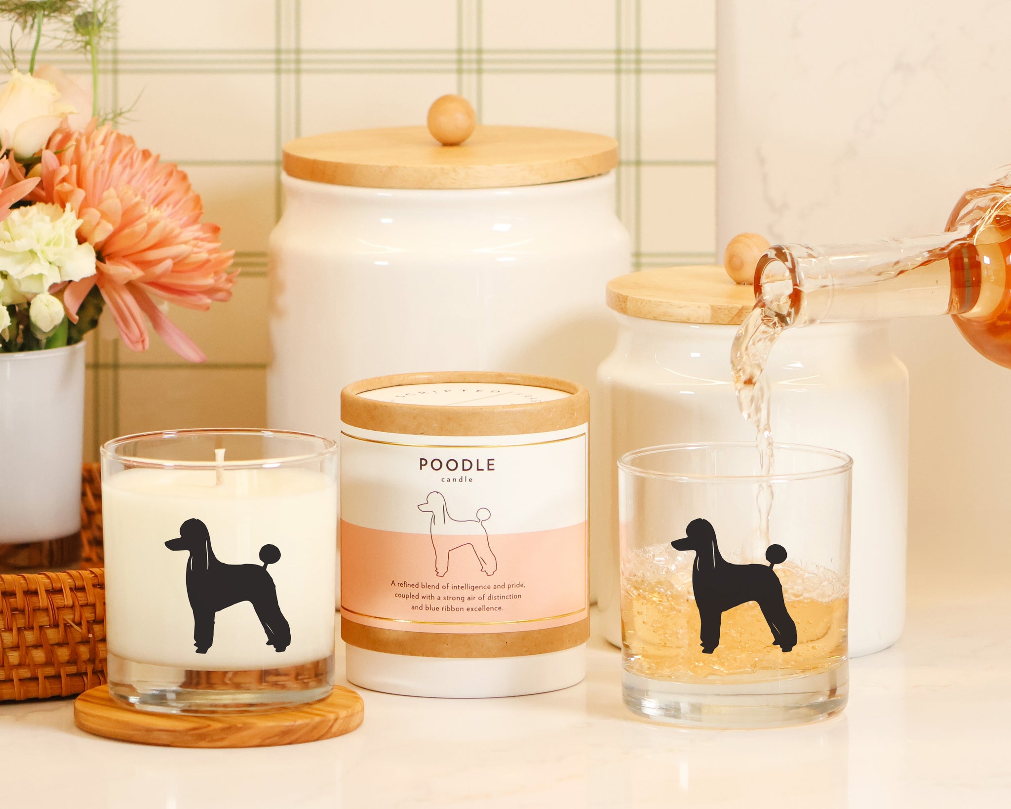 Poodle Dog Breed Soy Candle