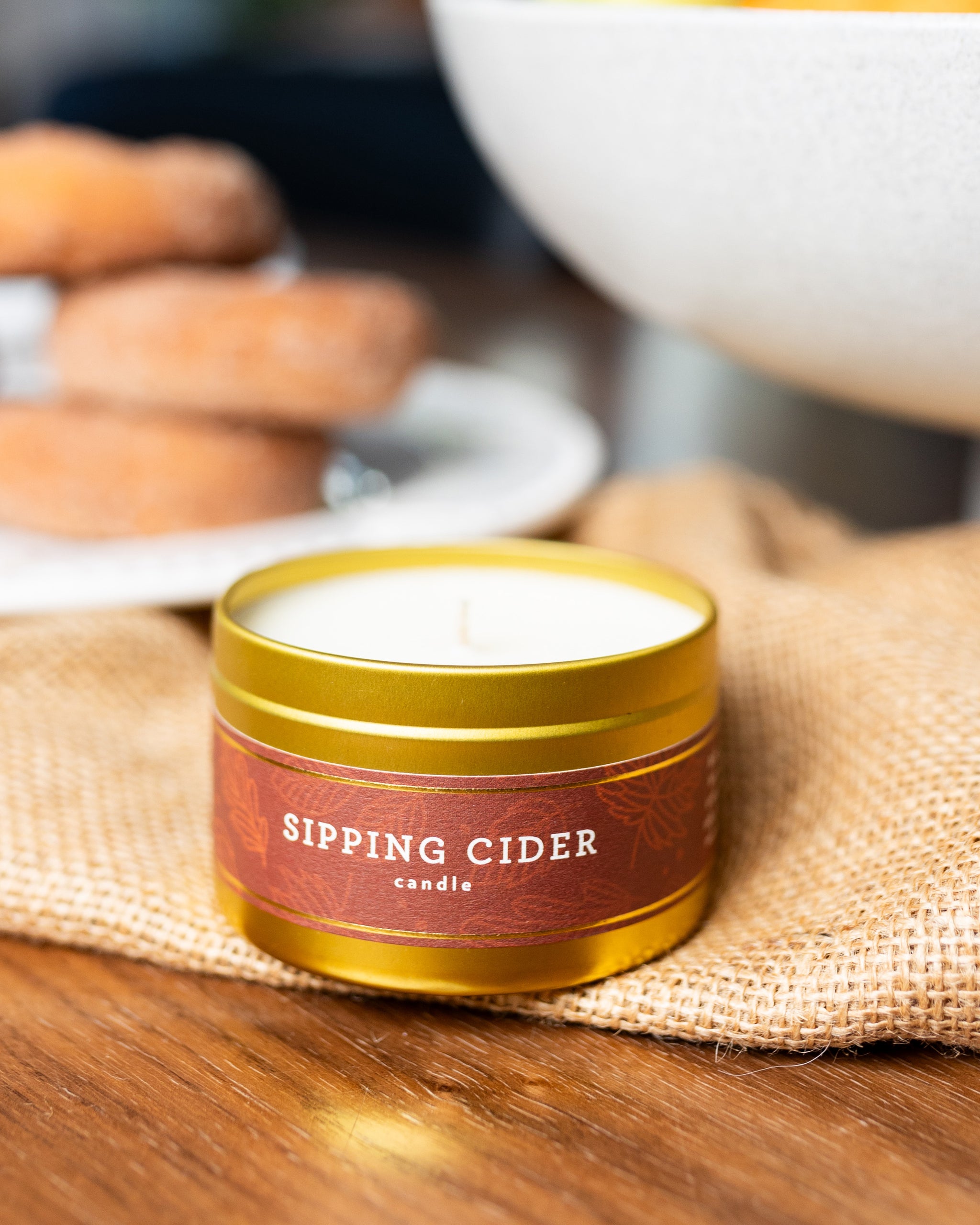 7oz Large Gold Tin Soy Candles | Bulk Candles for Special Events, Wedding Favors, & Corporate Gifting