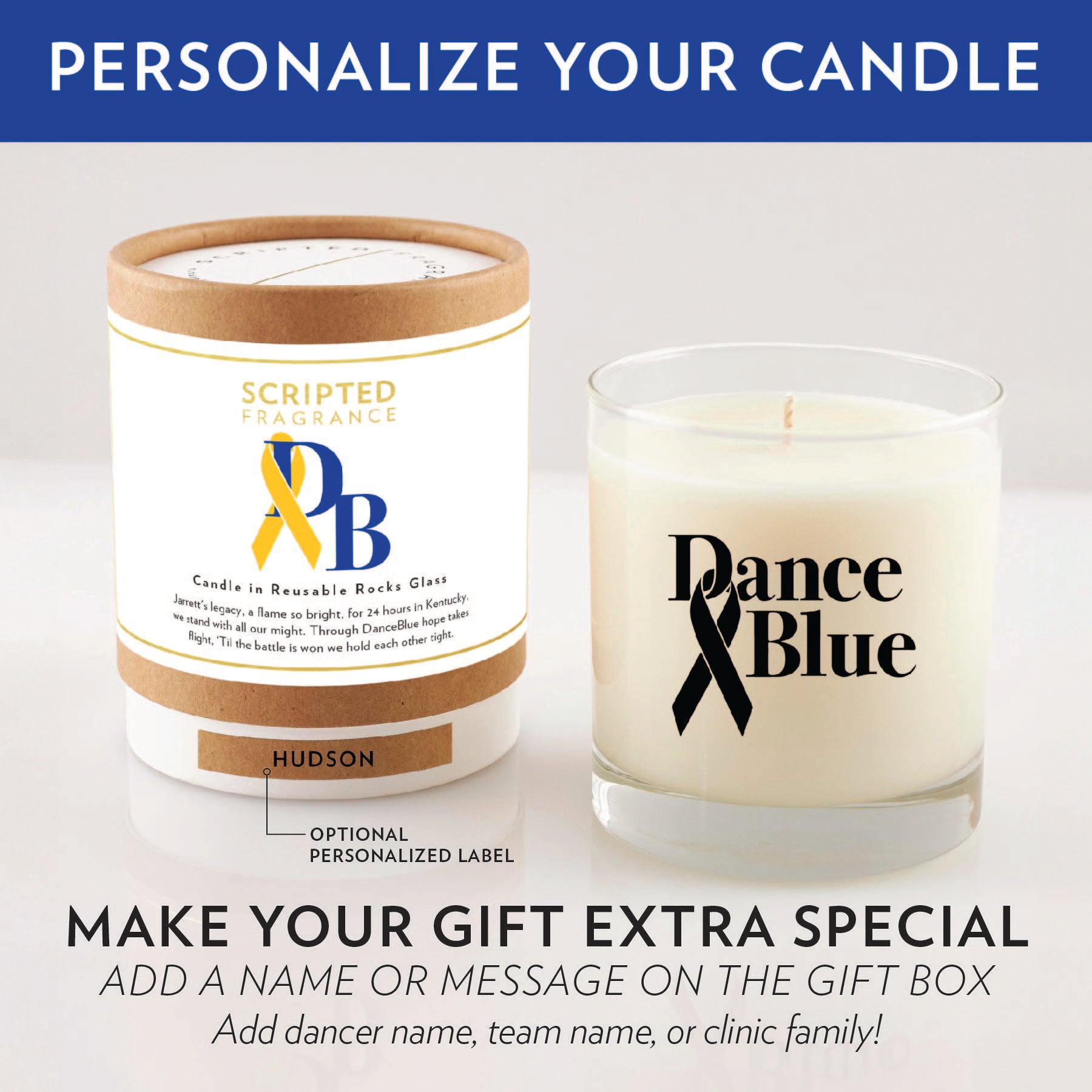 DanceBlue University of Kentucky Soy Candle - Limited Edition