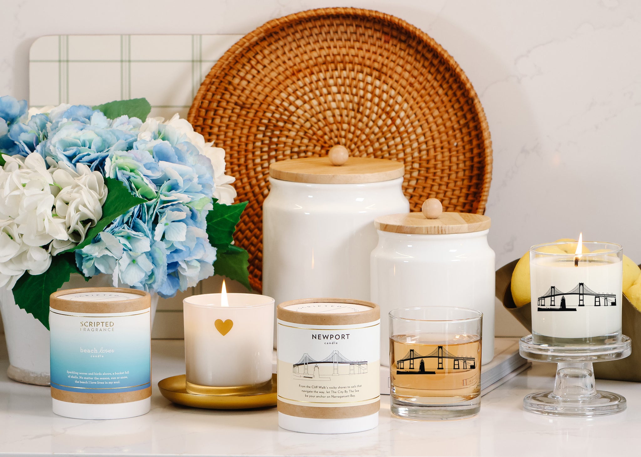 8oz Rocks Glass Soy Candle | Bulk Candles for Special Events, Wedding Favors, & Corporate Gifting