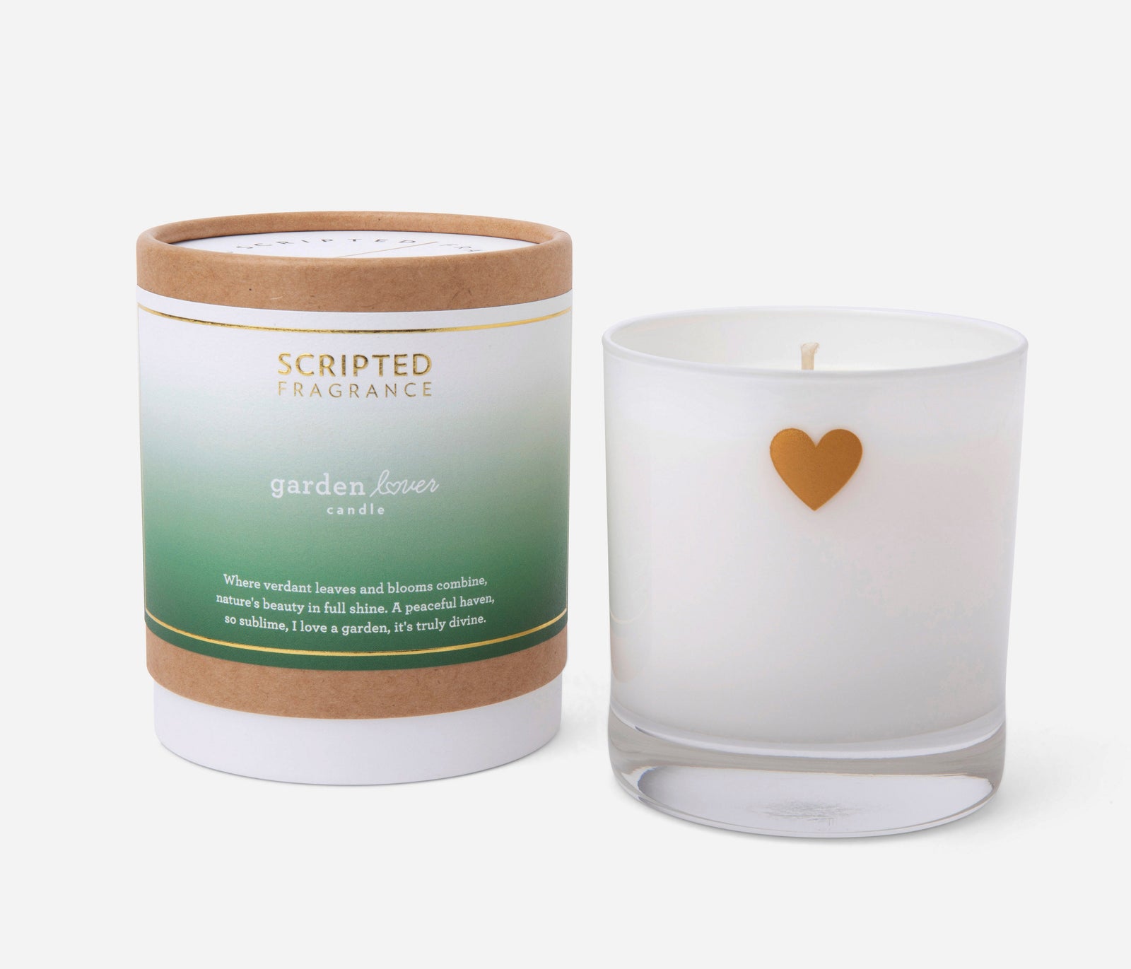 Garden-inspired Candle made in the USA with plant-themed decor