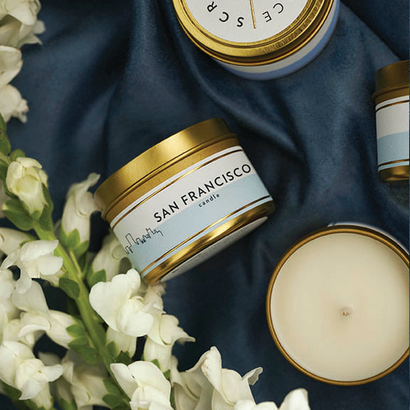 3oz Mini Gold Tin Soy Candles | Bulk Candles for Special Events, Wedding Favors, & Corporate Gifting