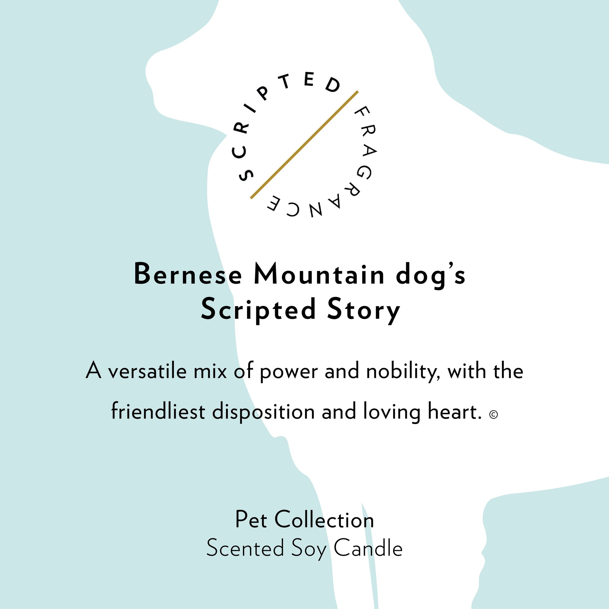 Bernese Mountain Dog Breed Soy Candle