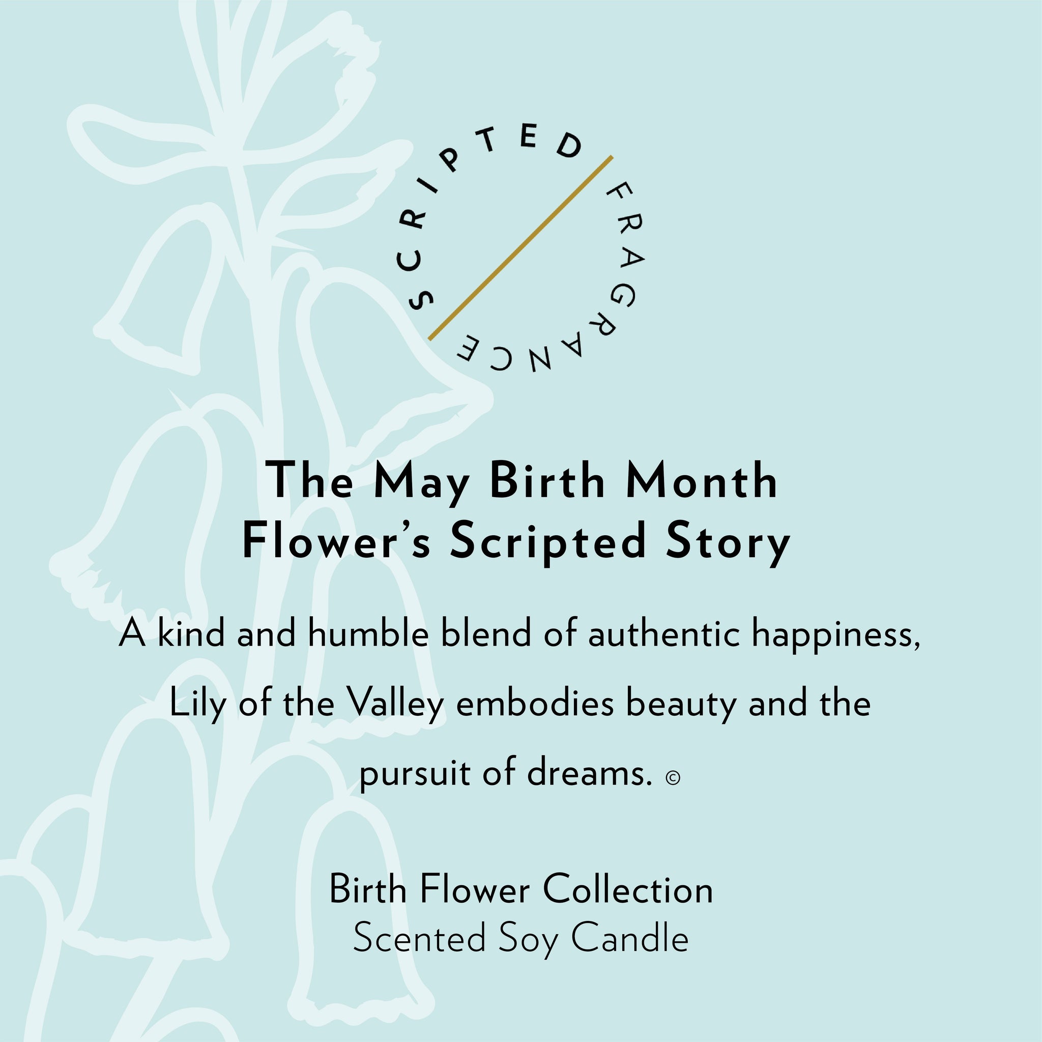 May Birth Month Flower Soy Candle, Lily Candle