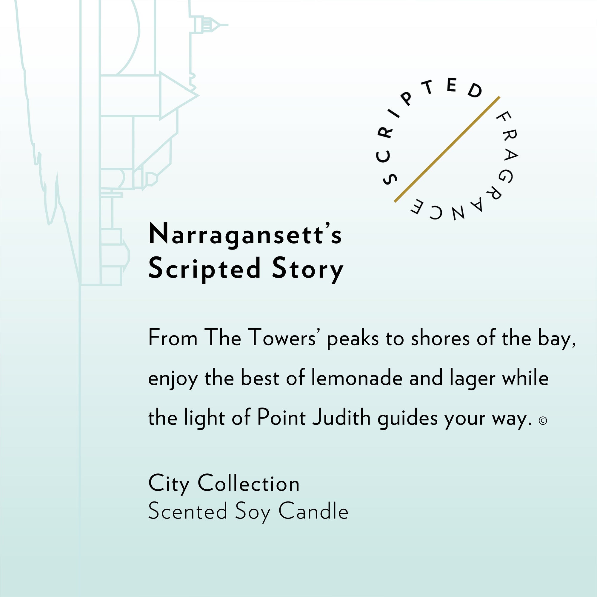 Narragansett, Rhode Island City Soy Candle