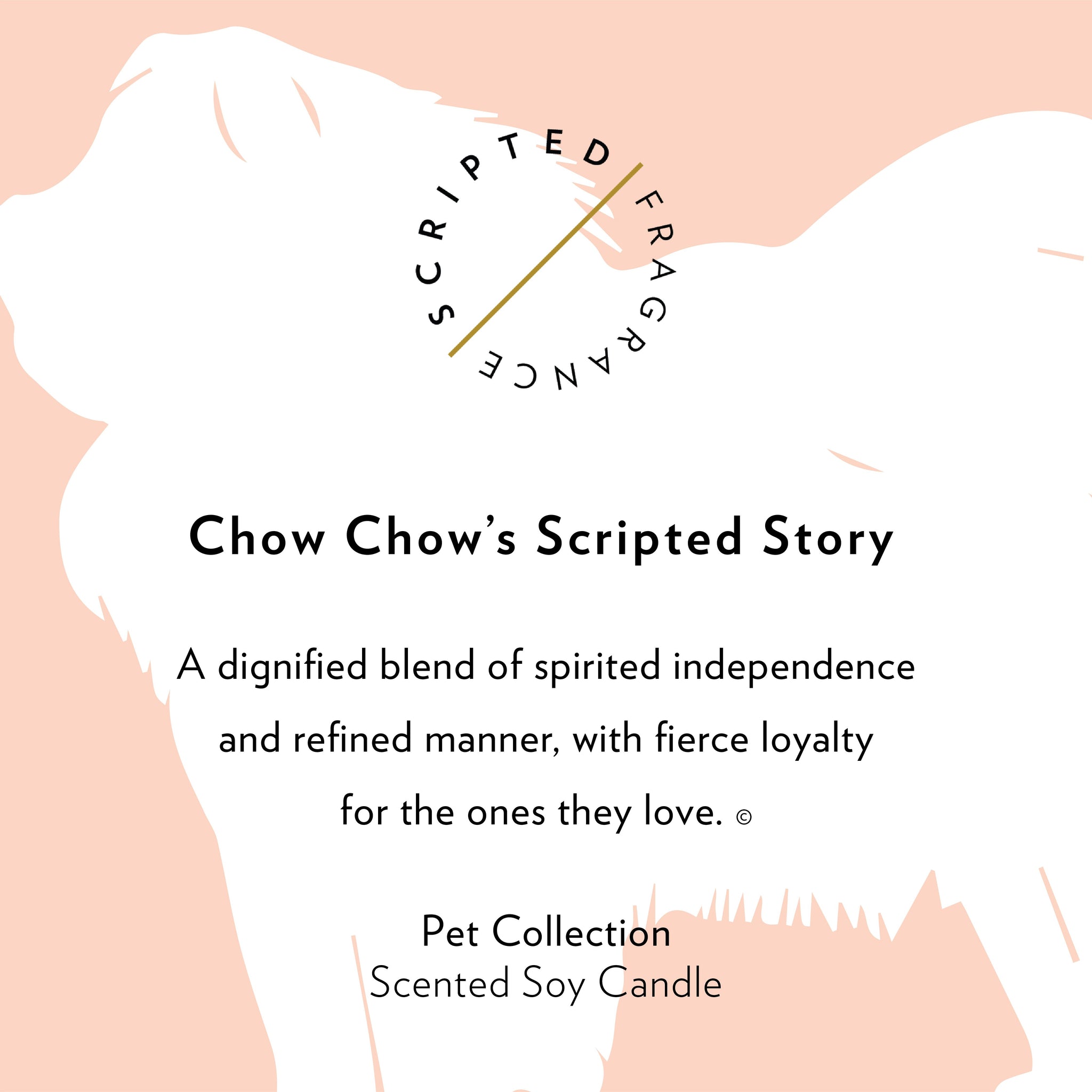 Chow Chow Dog Breed Soy Candle