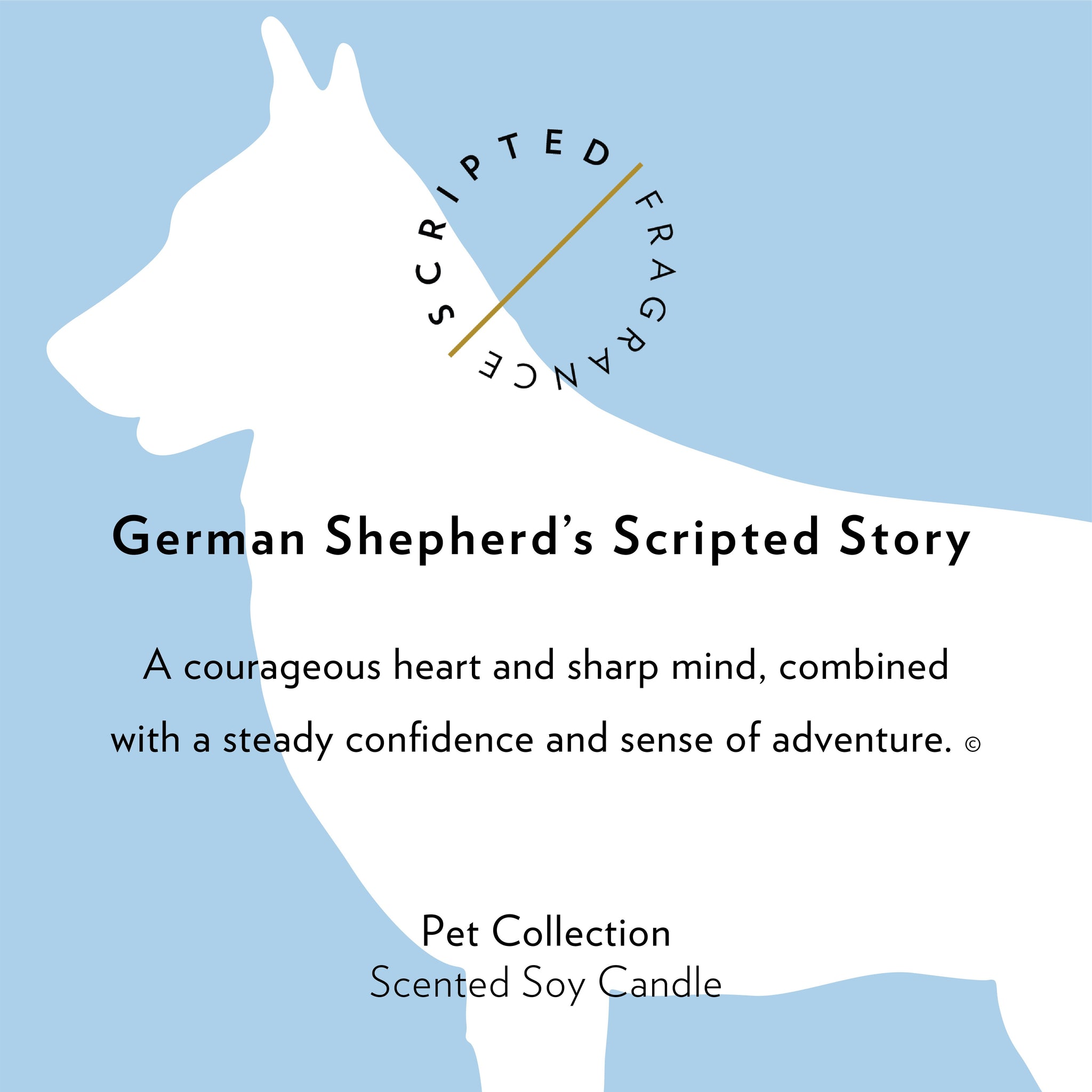 German Shepherd Dog Breed Soy Candle