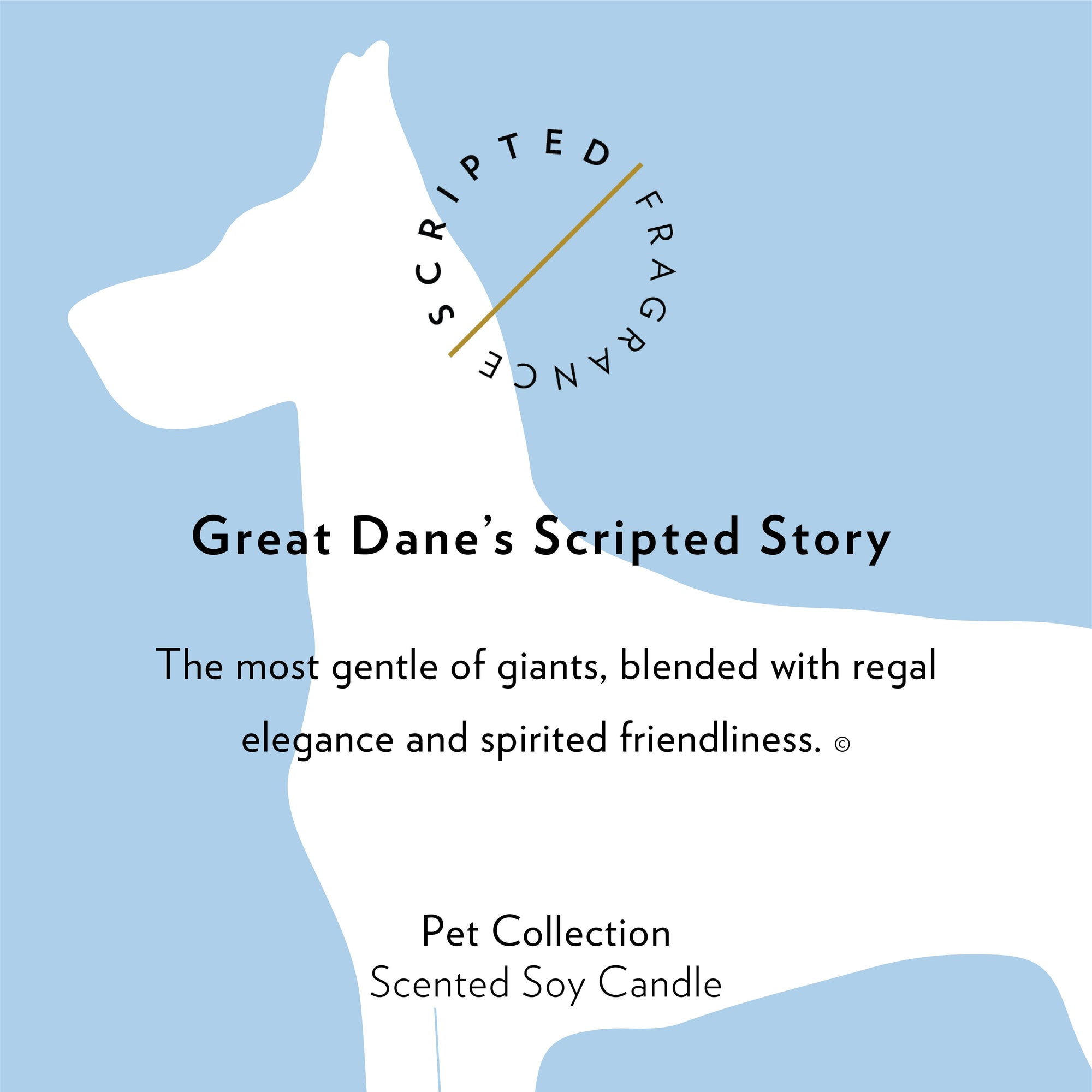 Great Dane Dog Breed Soy Candle