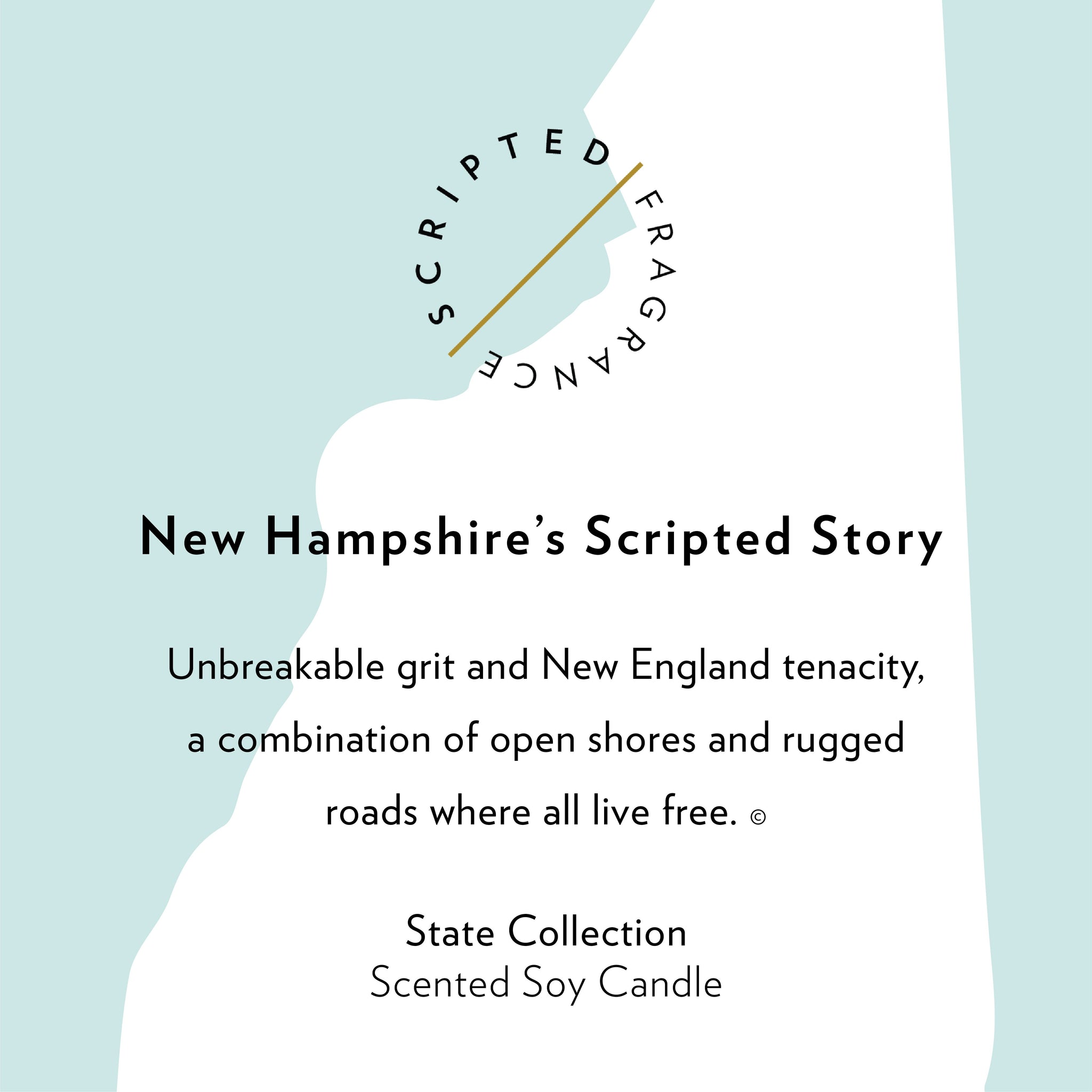 New Hampshire State Soy Candle