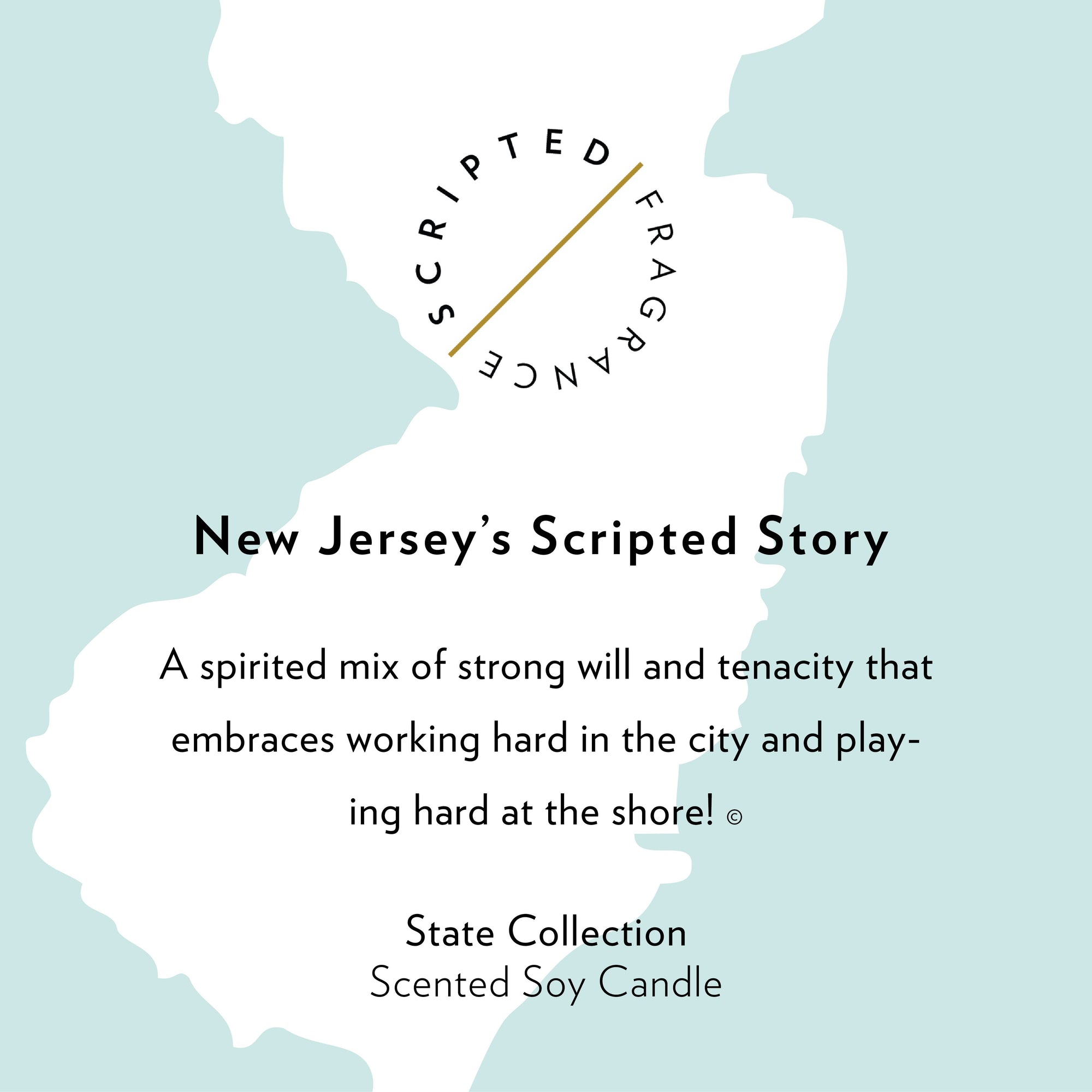 New Jersey State Soy Candle