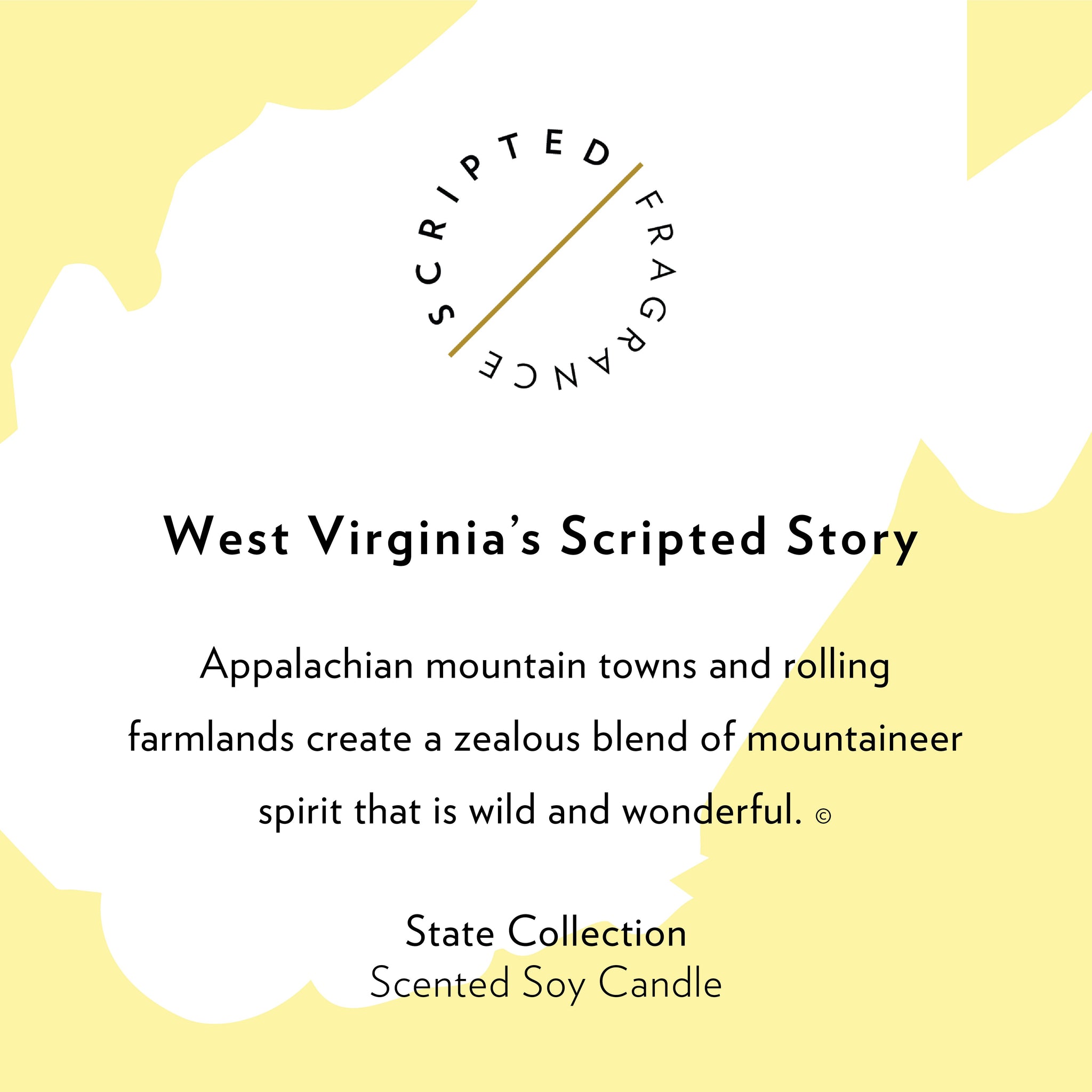 West Virginia State Soy Candle