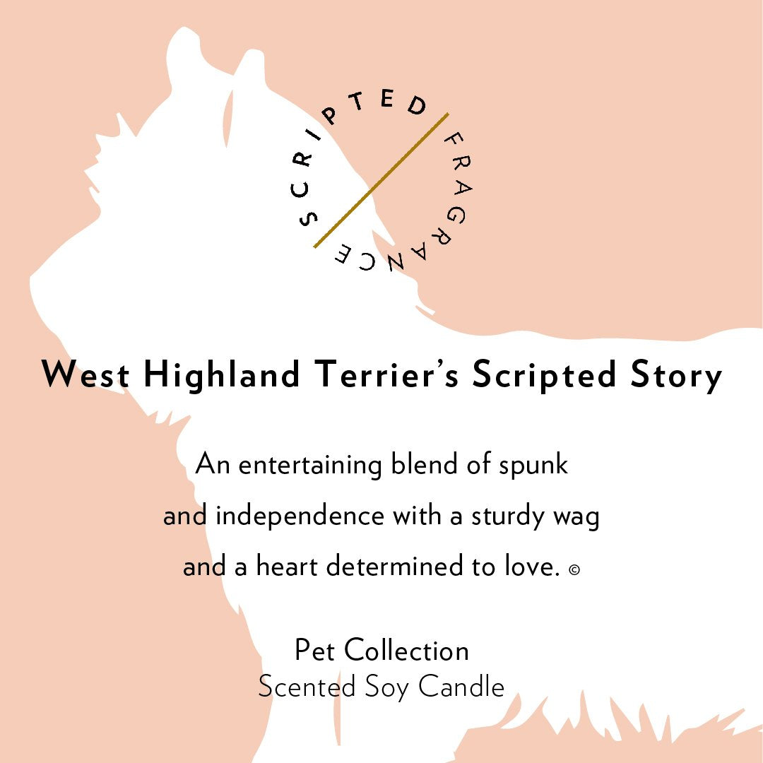 West Highland Terrier Dog Breed Soy Candle