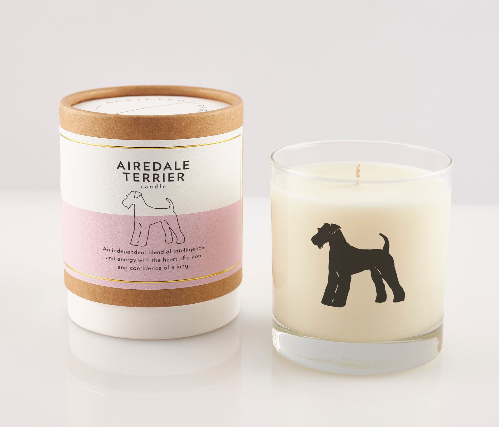 Airedale Terrier Dog Breed Soy Candle