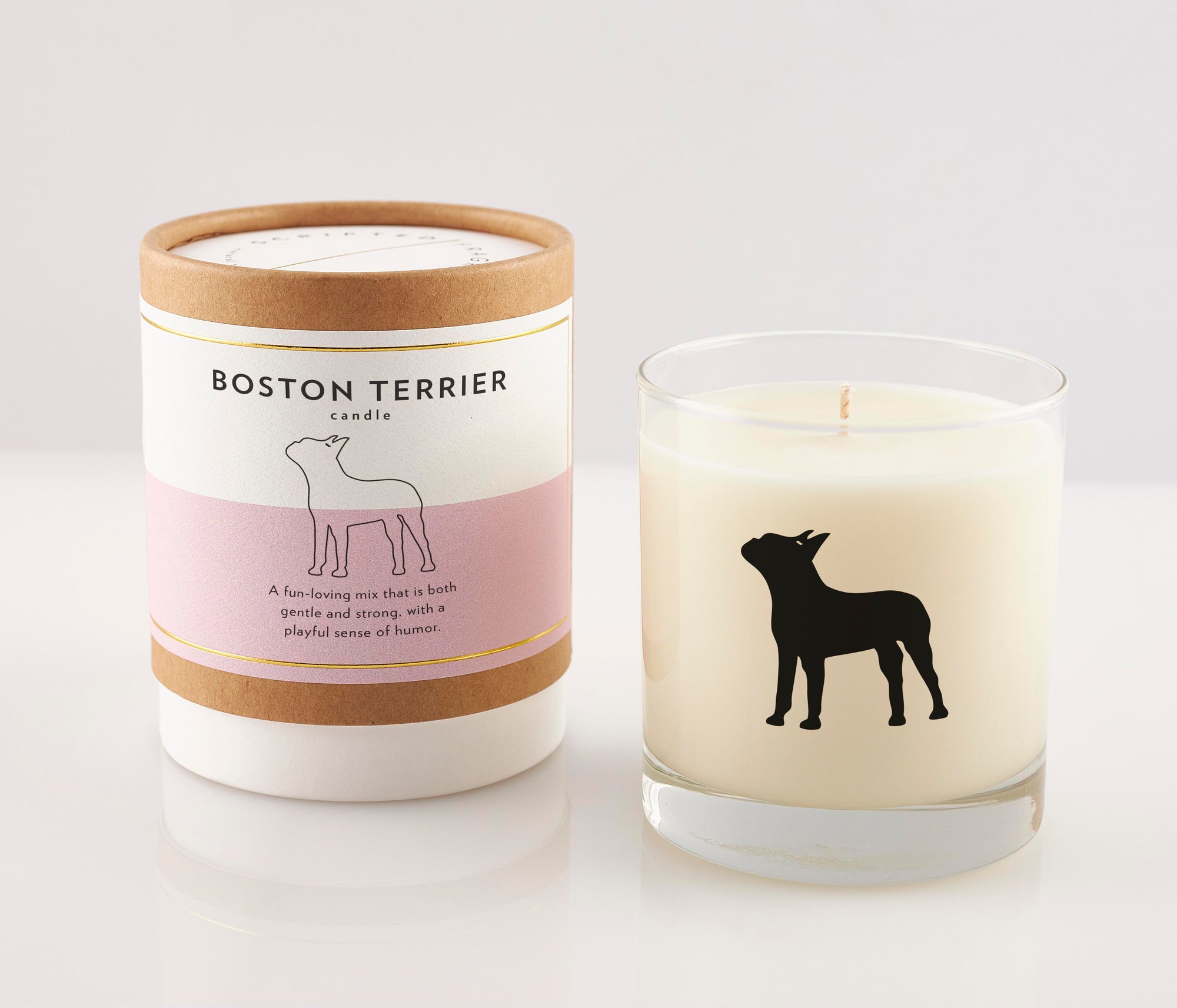 Boston Terrier Dog Breed Soy Candle