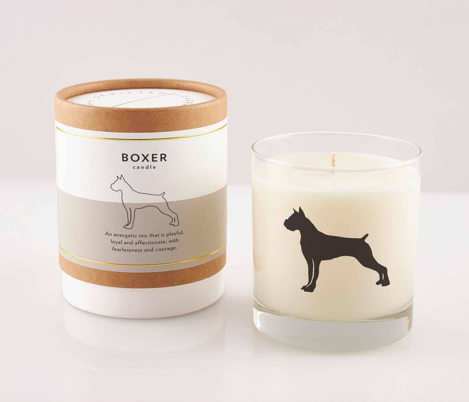 Boxer Dog Breed Soy Candle