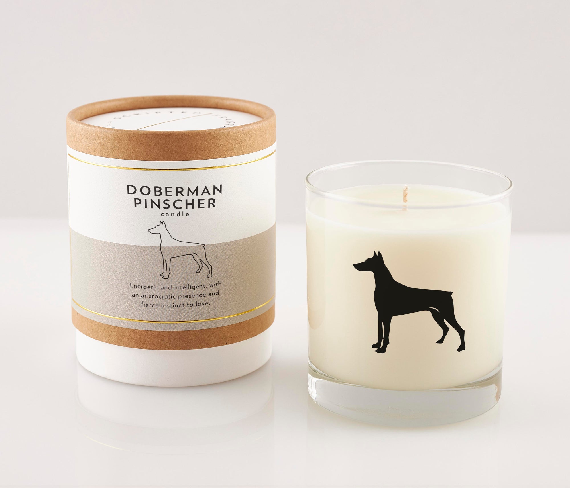 Doberman Pinscher Dog Breed Soy Candle