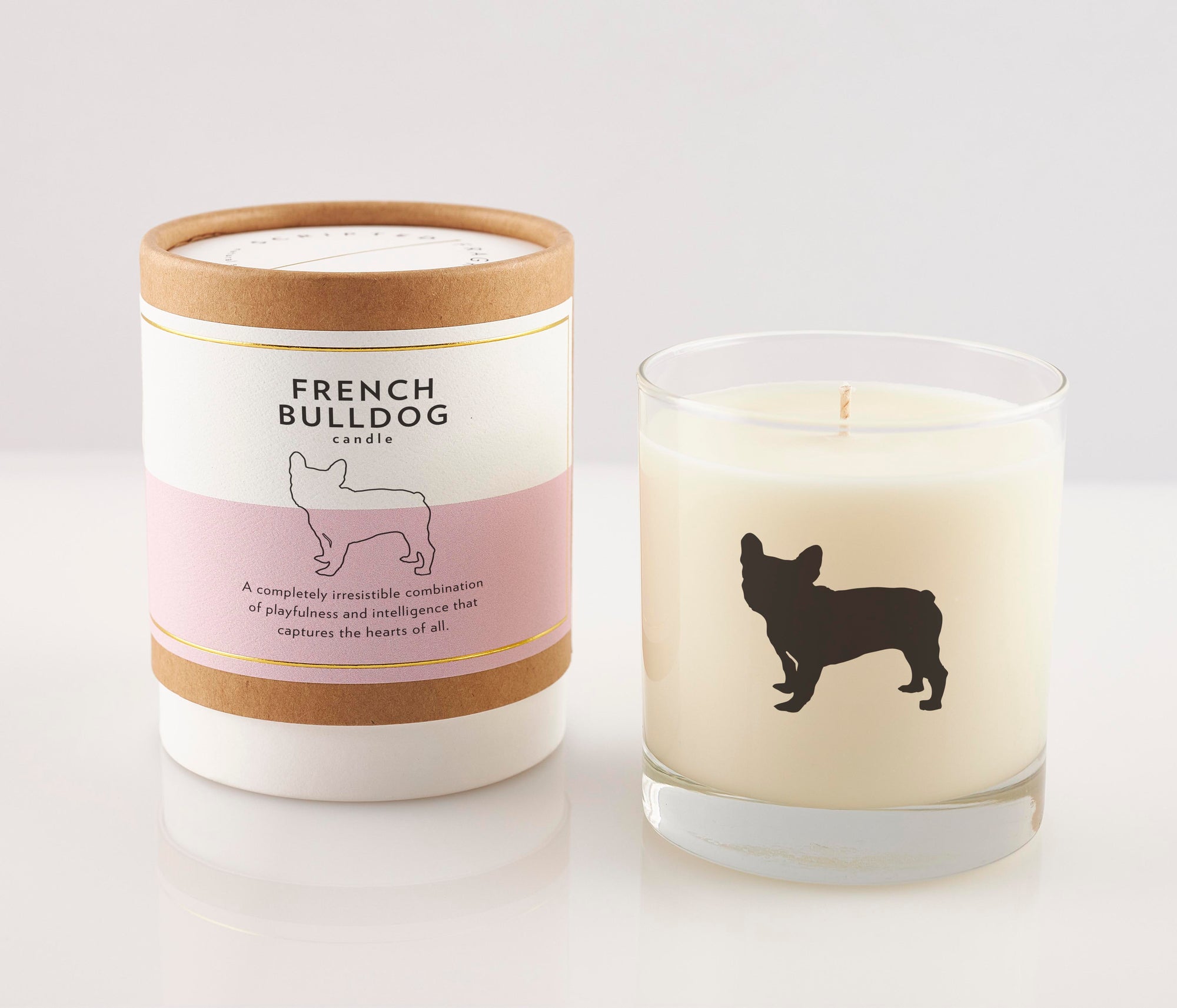 French Bulldog Dog Breed Soy Candle