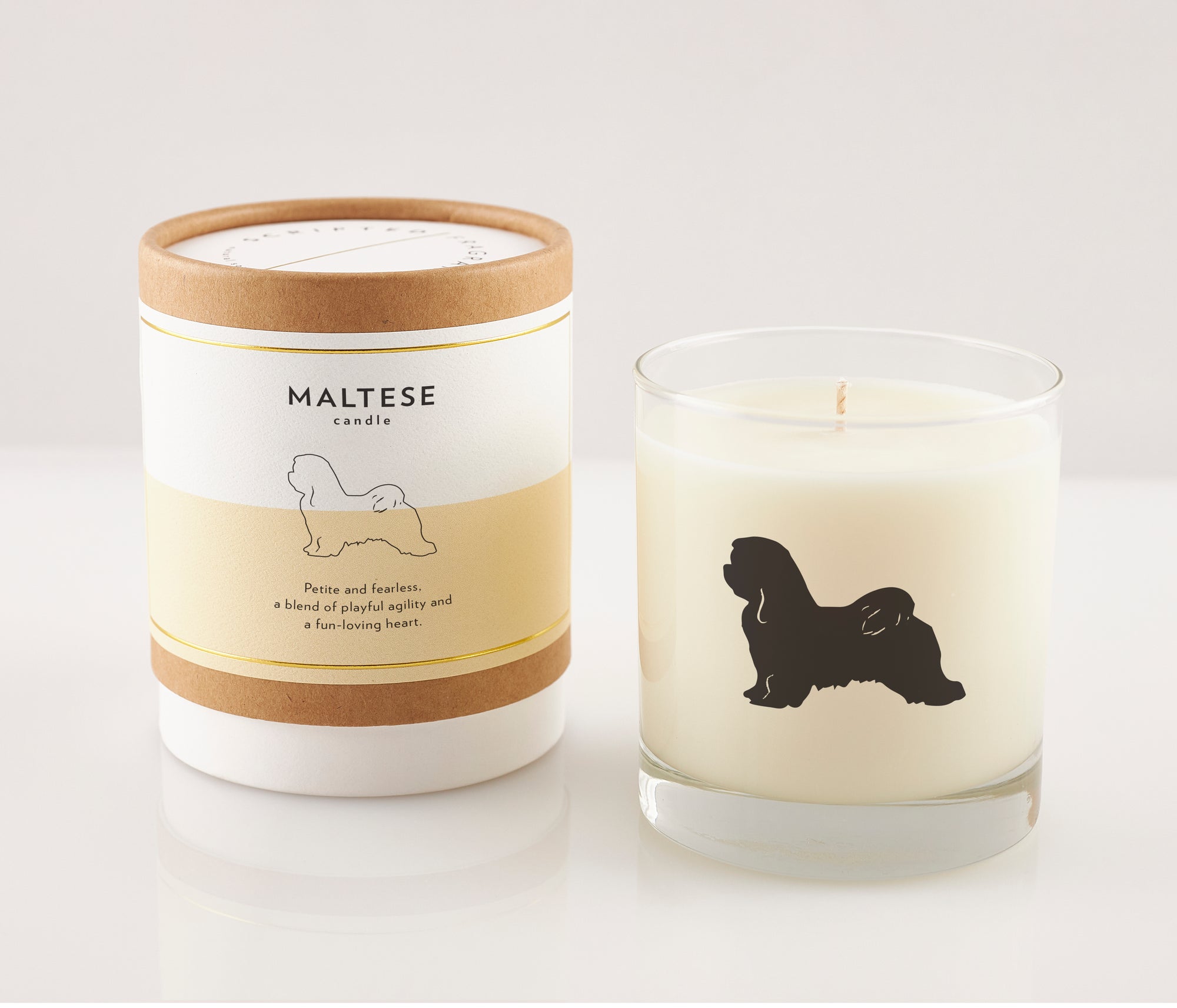 Maltese Dog Breed Soy Candle