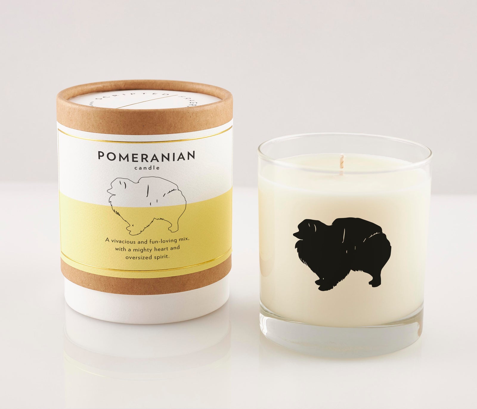 Pomeranian Dog Breed Soy Candle