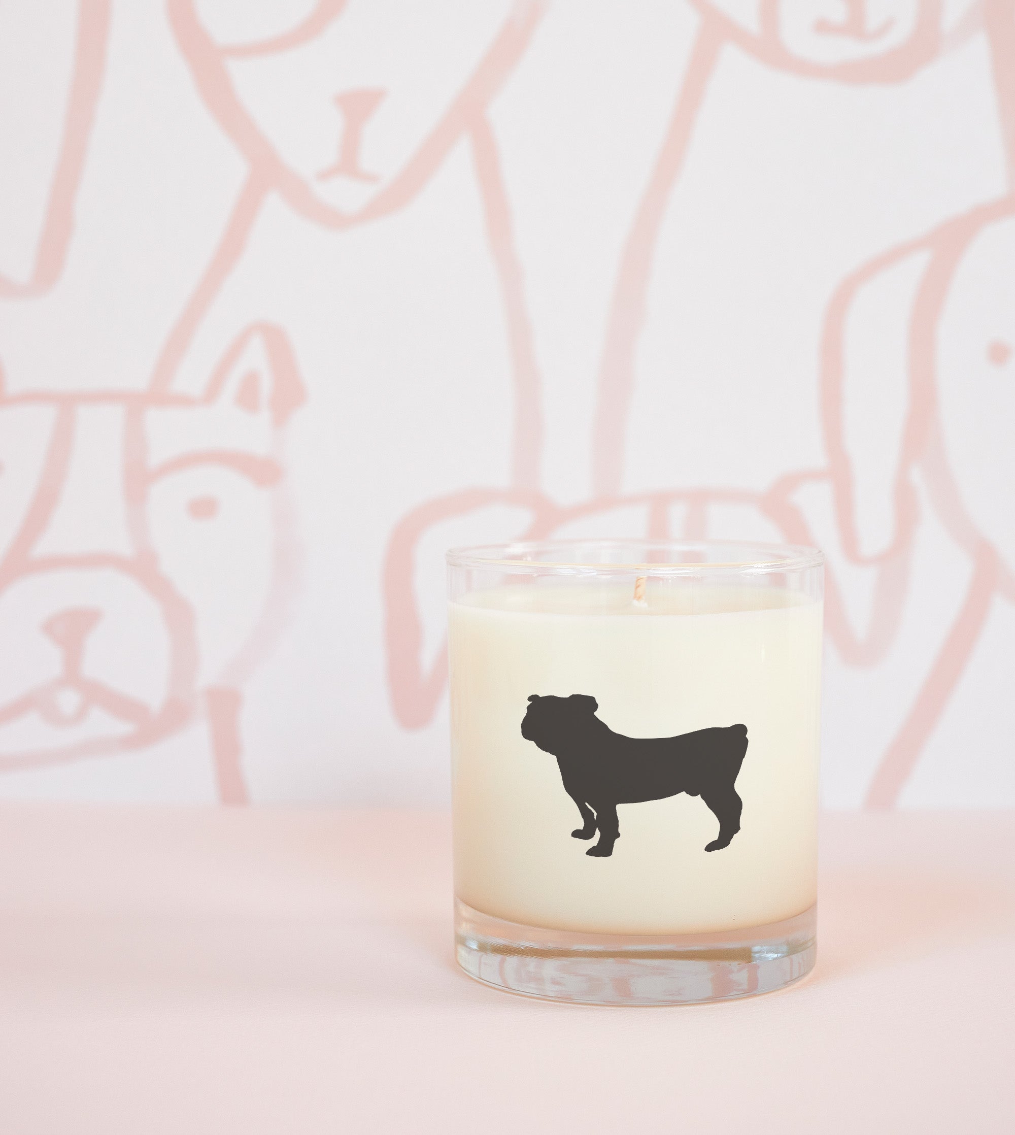 Bulldog Dog Breed Soy Candle