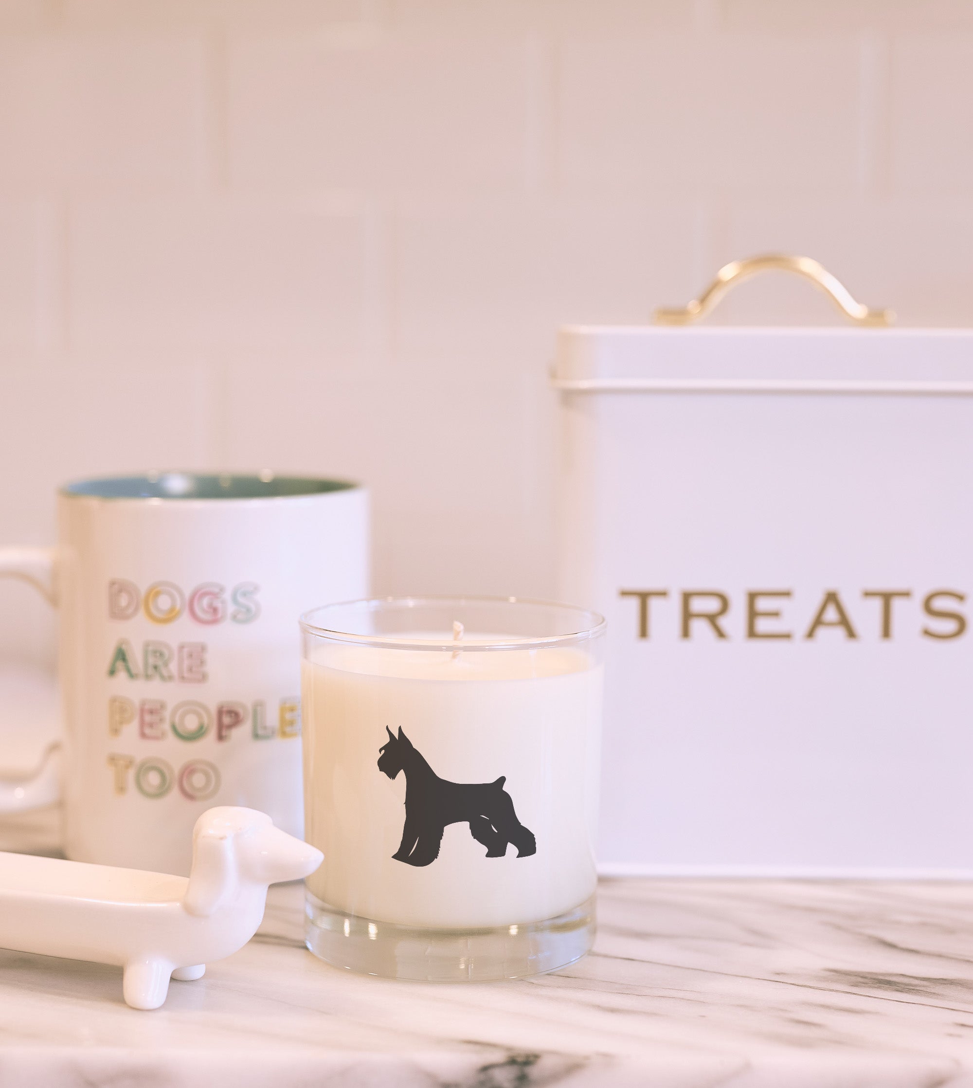 Miniature Schnauzer Dog Breed Soy Candle