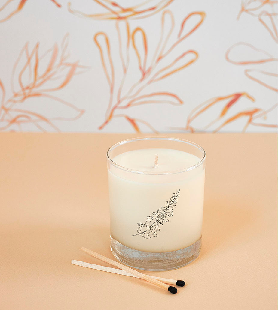 August Birth Month Flower Soy Candle, Wildflower Candle