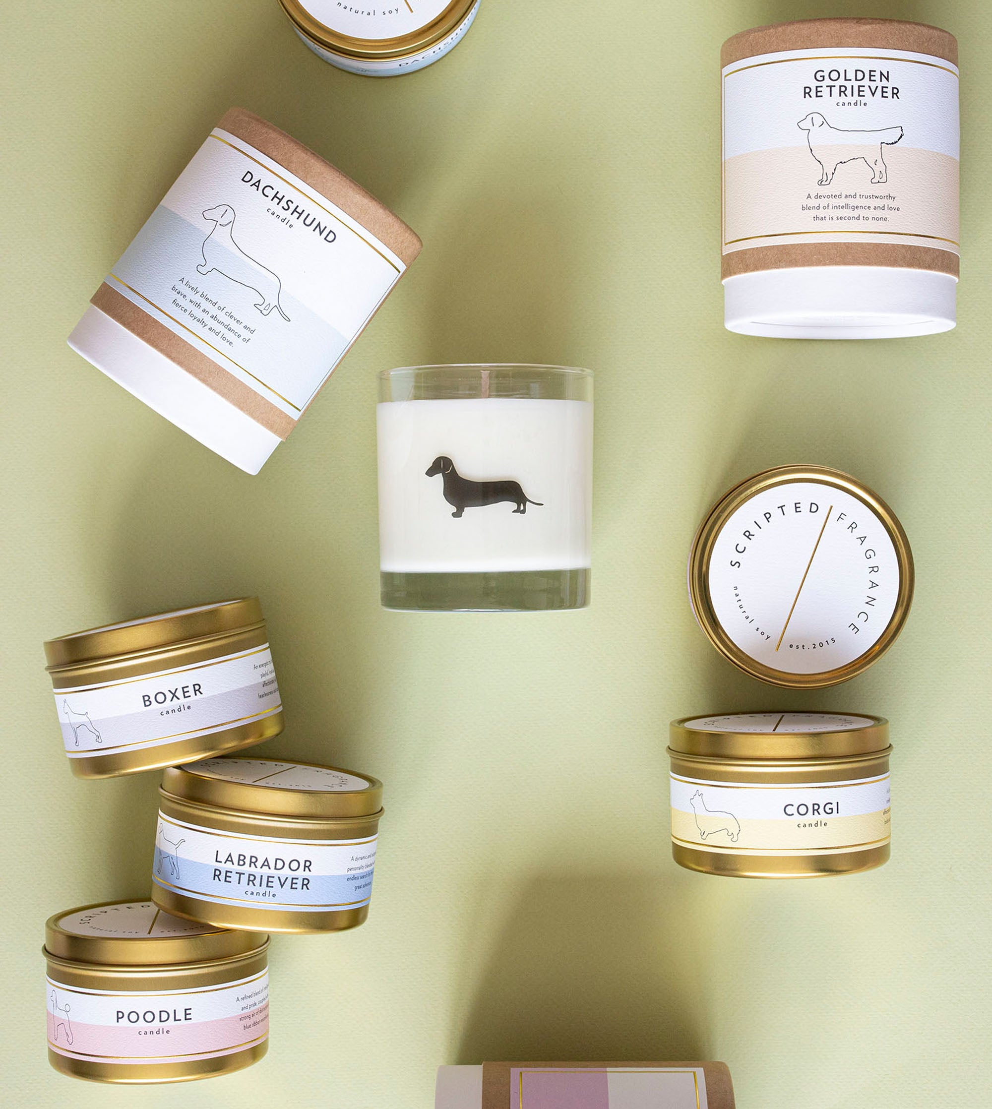 Cocker Spaniel Dog Breed Soy Candle