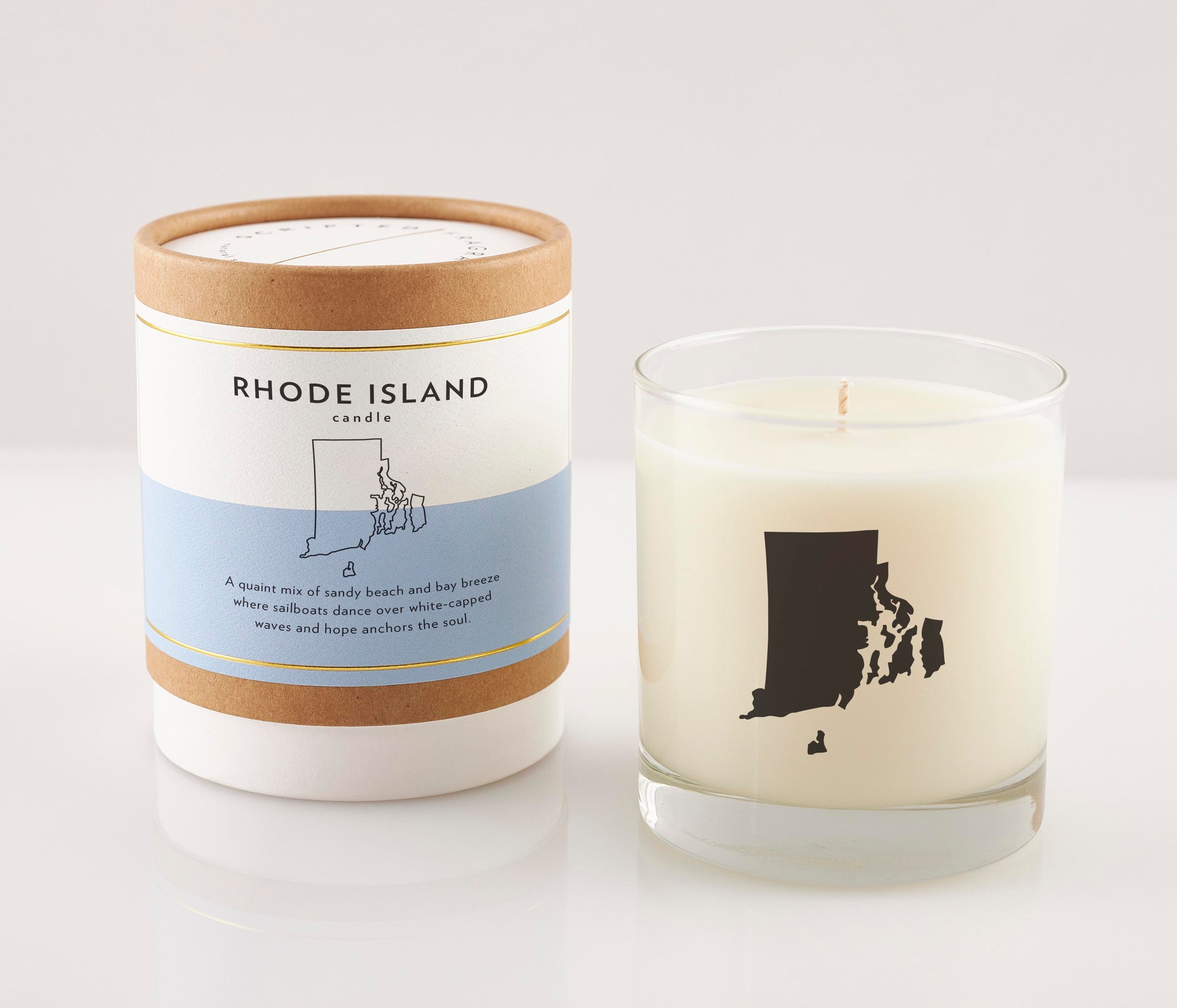 Rhode Island State Soy Candle