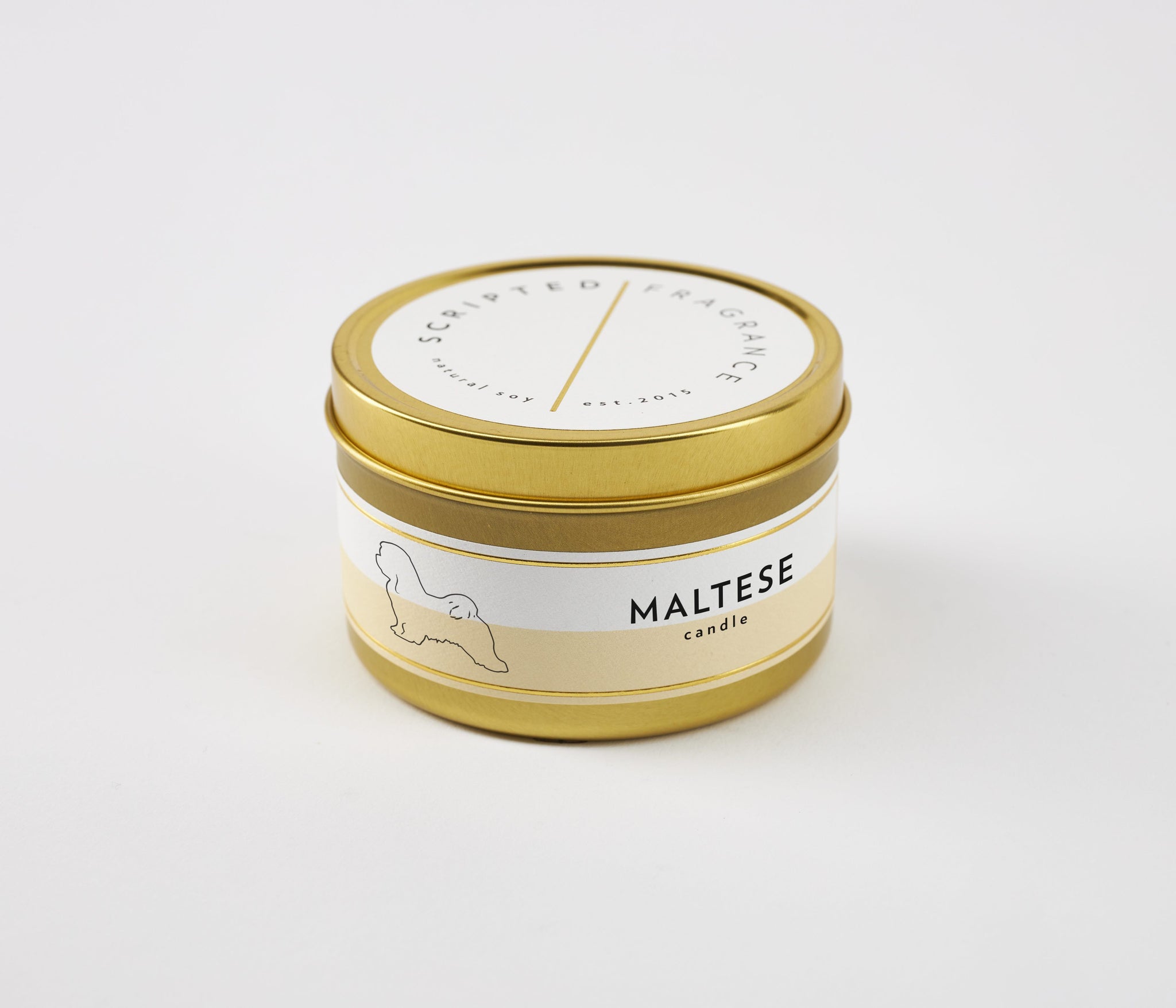 Maltese Dog Breed Soy Candle