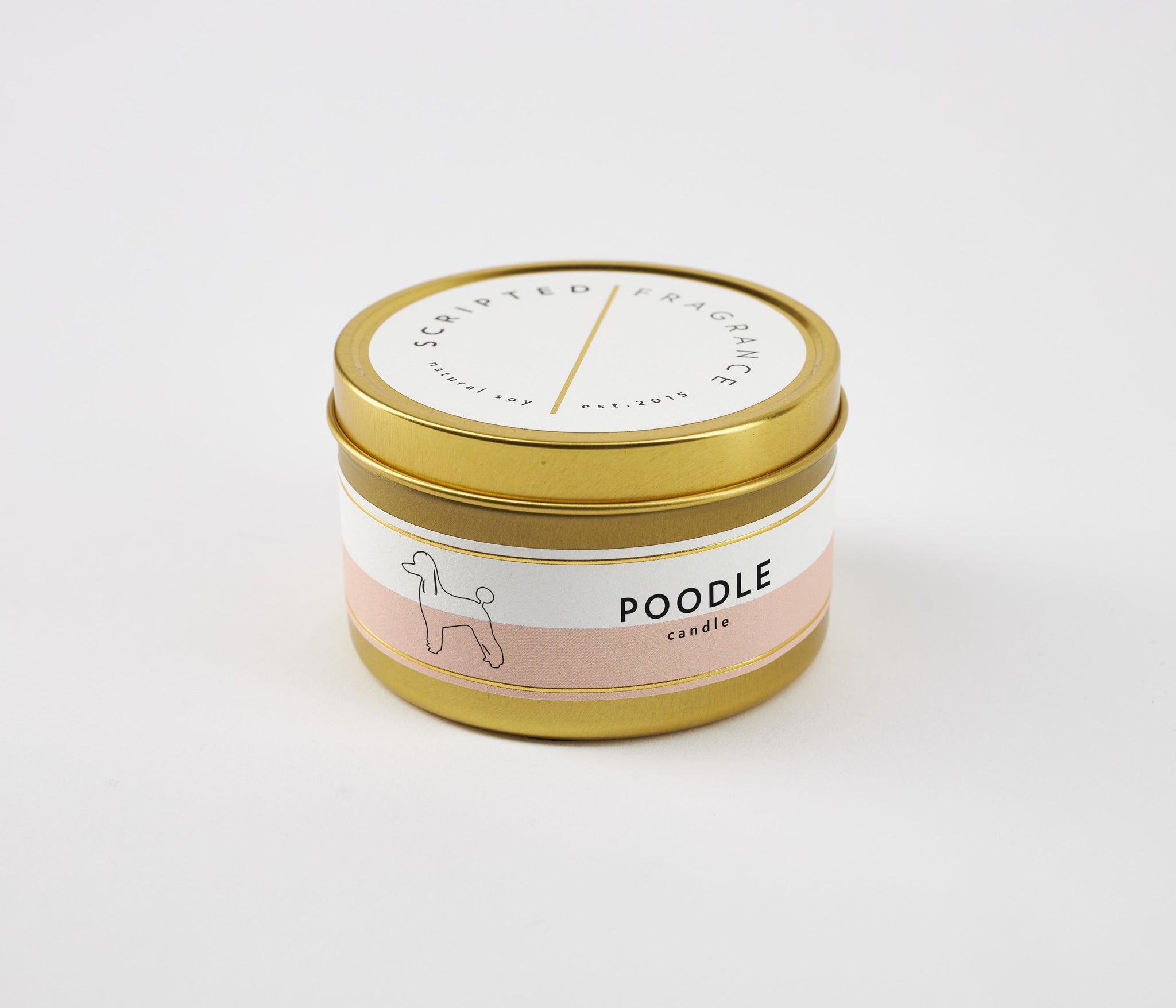Poodle Dog Breed Soy Candle