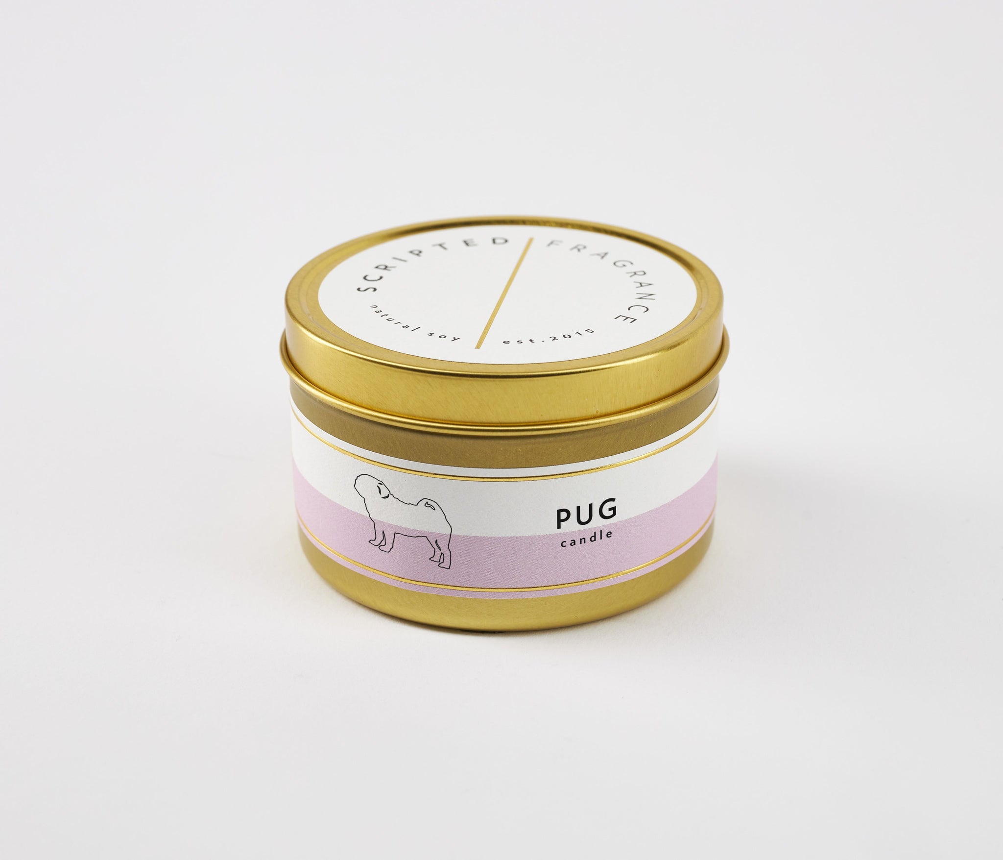 Pug Dog Breed Soy Candle