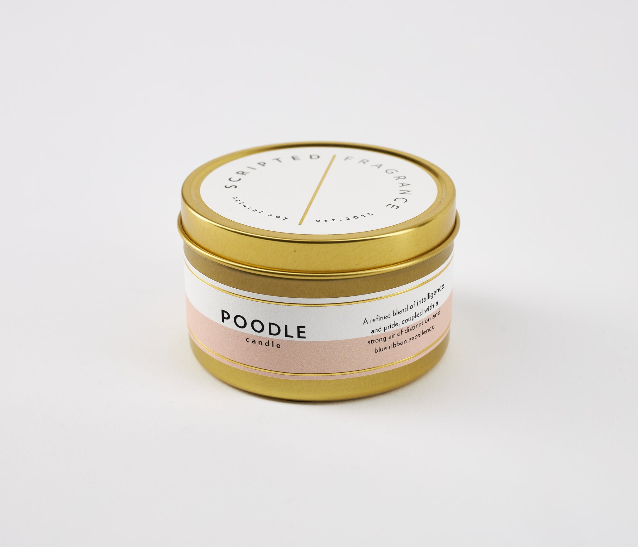 Poodle Dog Breed Soy Candle