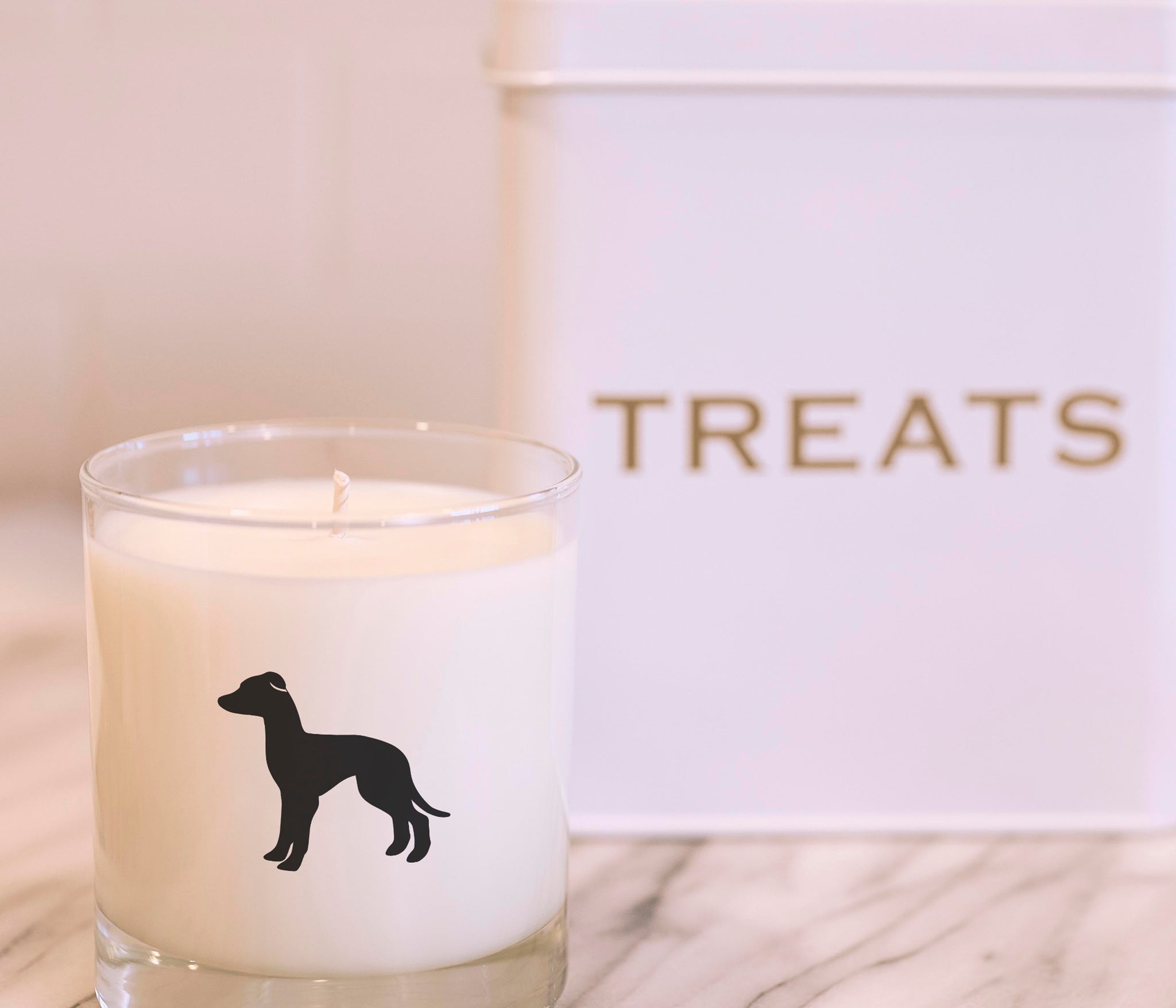 Italian Greyhound Dog Breed Soy Candle