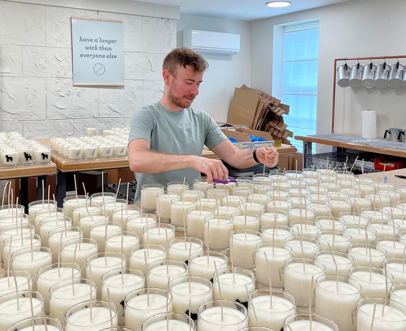 How we make candles at Scripted Fragrance