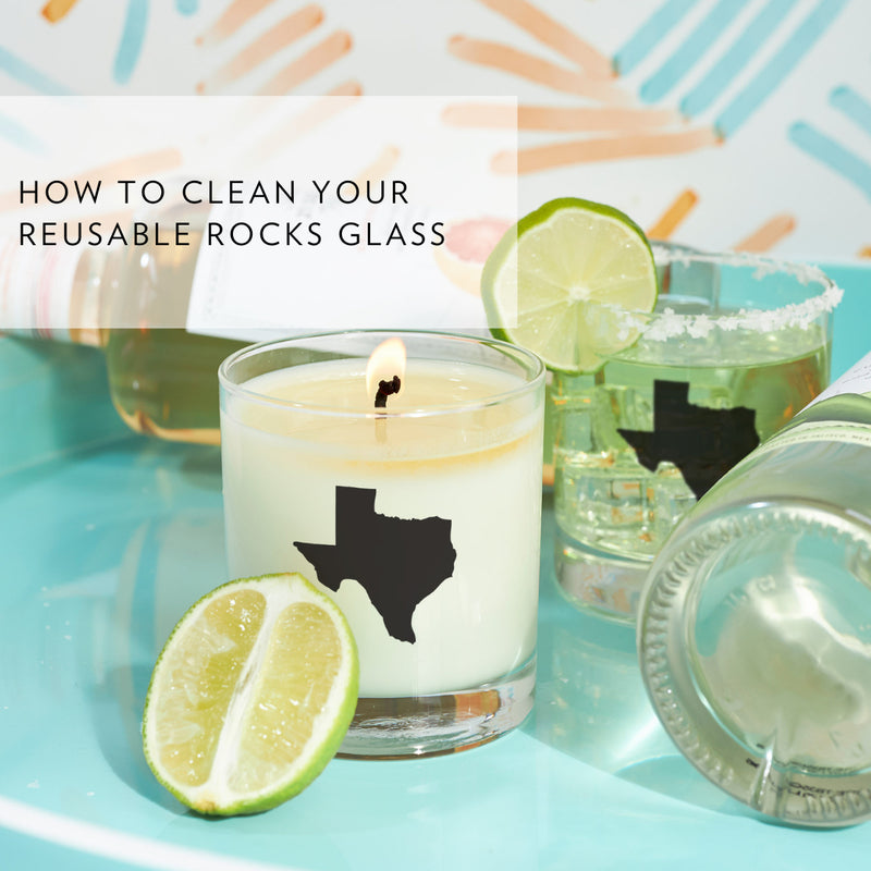 How to Clean Your Candle’s Reusable Rocks Glass to Create Your New Favorite Drinking Glass