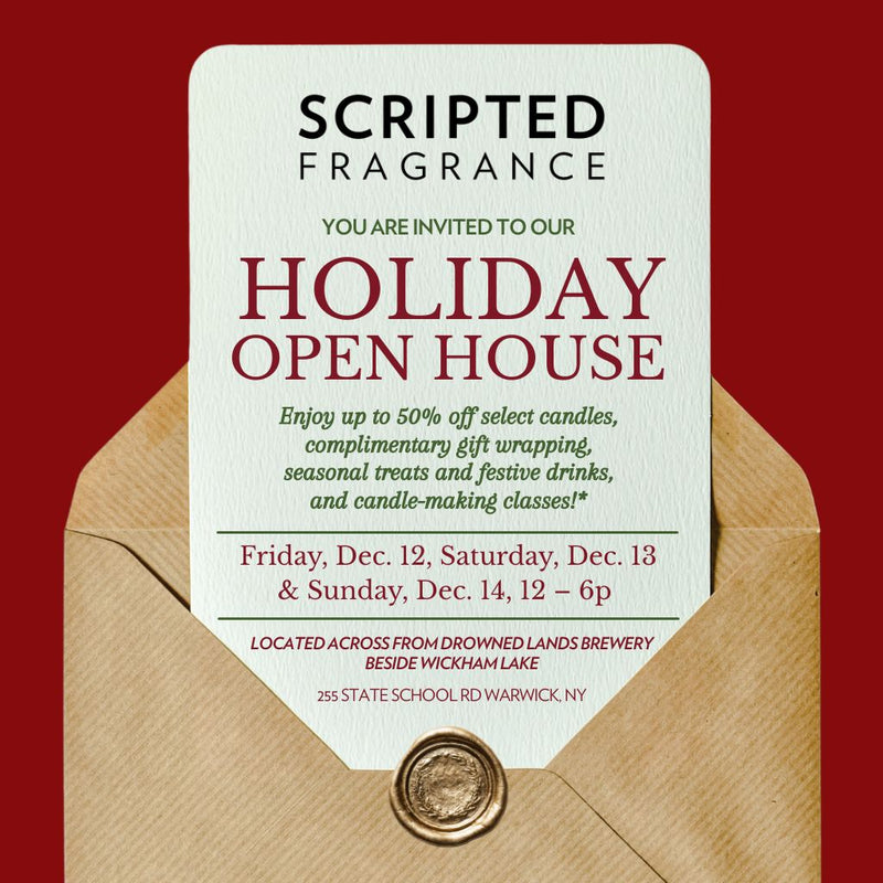 Holiday Open House in Warwick, NY: A Magical Hudson Valley Experience at Scripted Fragrance