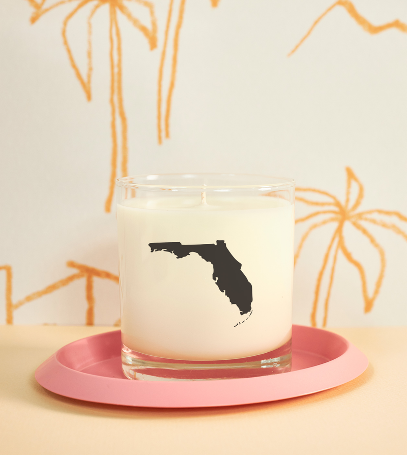 Florida State Candle in Drinking Glass