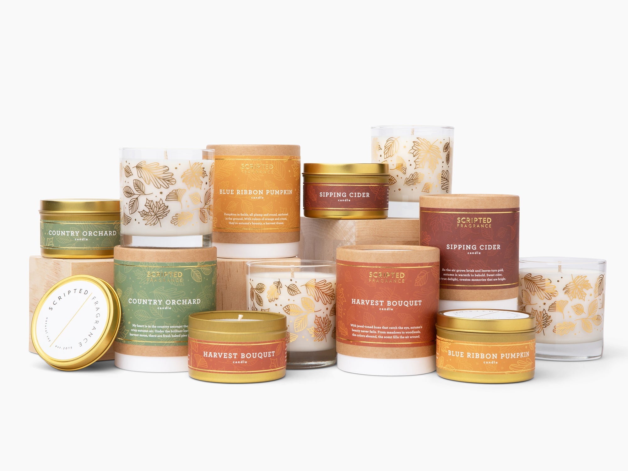 Scripted Fragrance Autumn Fall Candle Collection