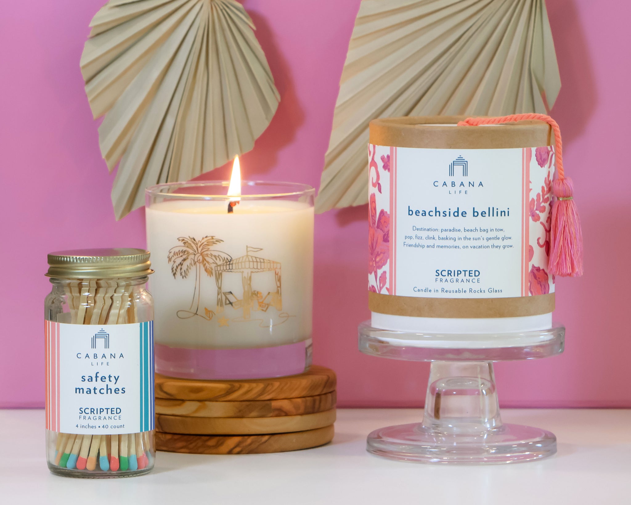 Beachside Bellini Soy Candle | Cabana Life