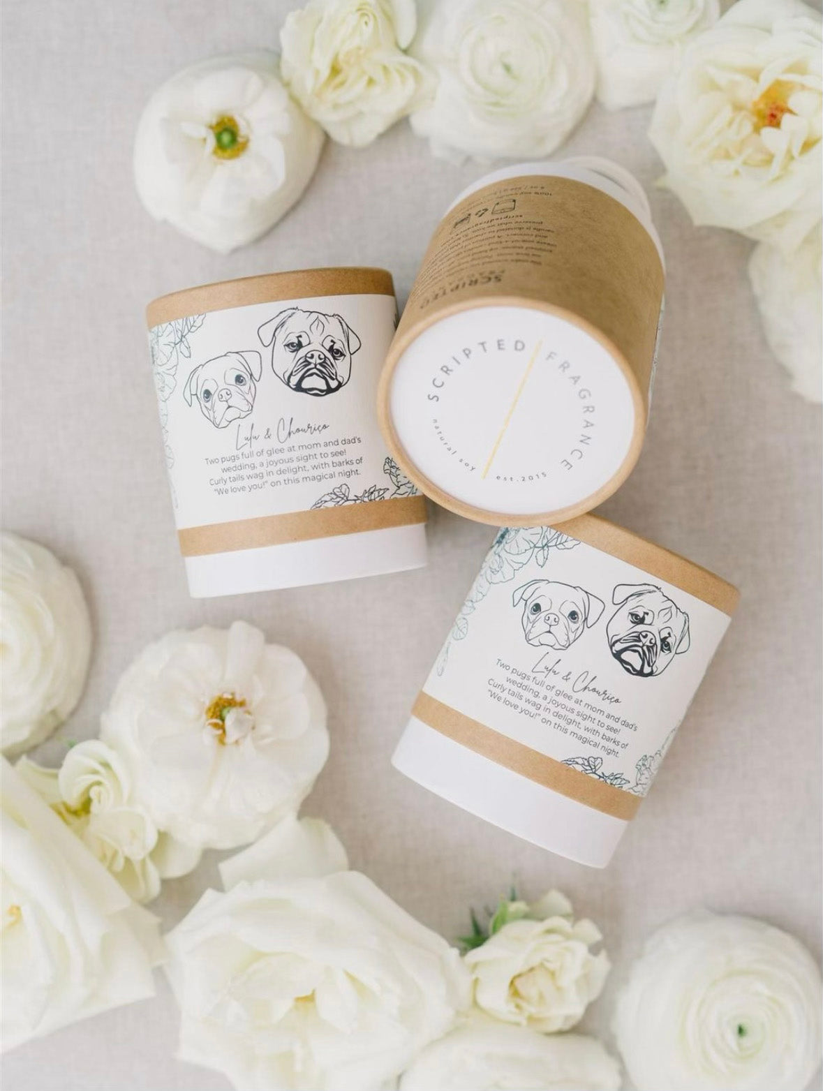 Custom_Wedding_Candles_Mikalya_Nogueria_Pug