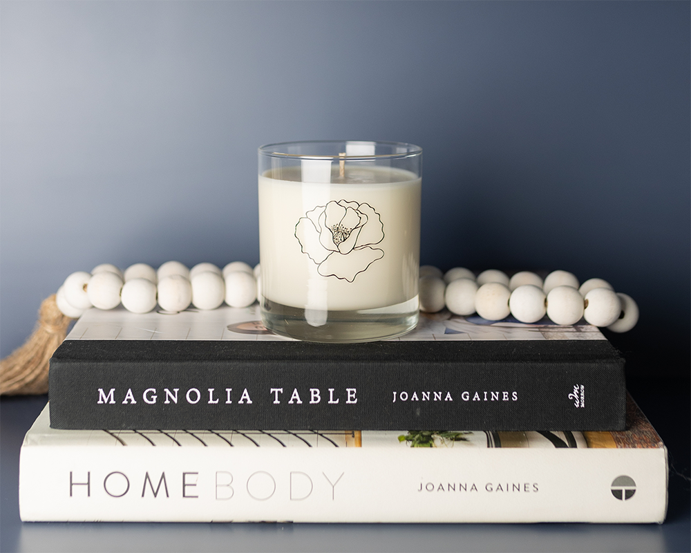 November Birth Month Flower Soy Candle, Peony Candle