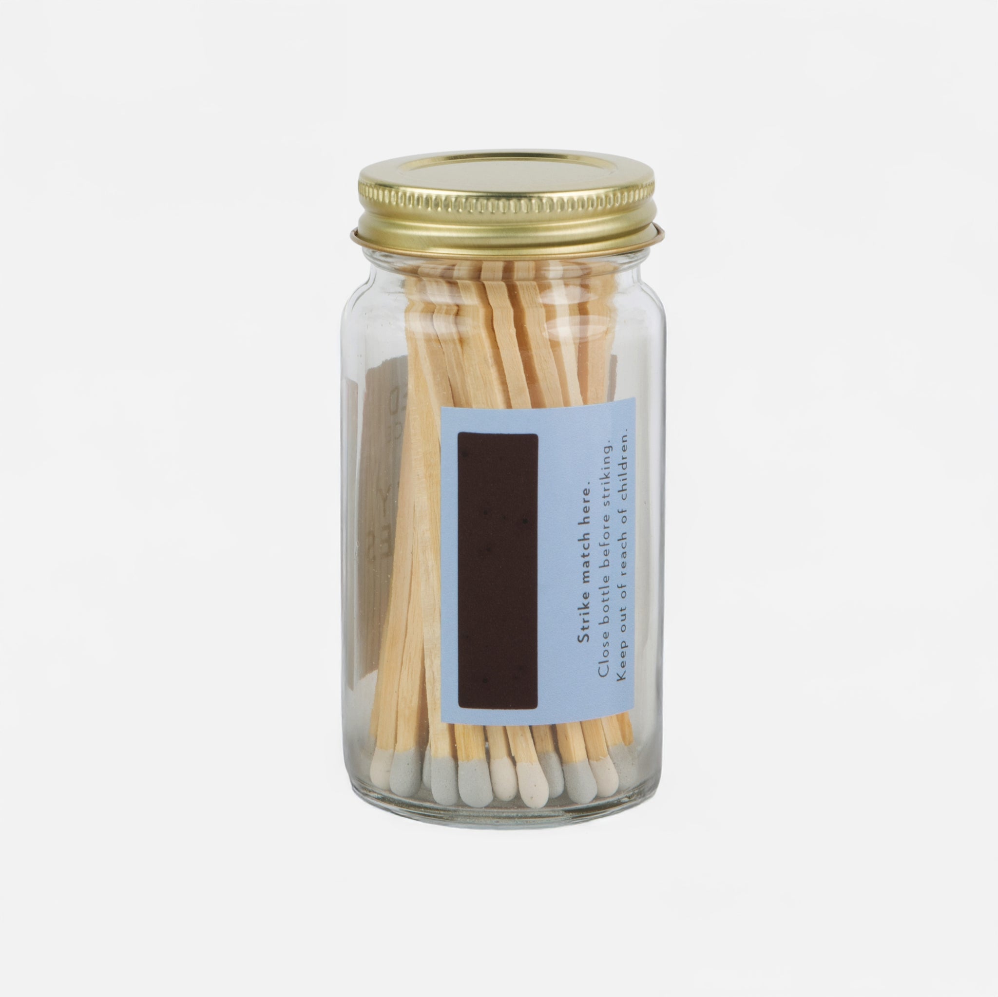 4" Matches in Glass Jar