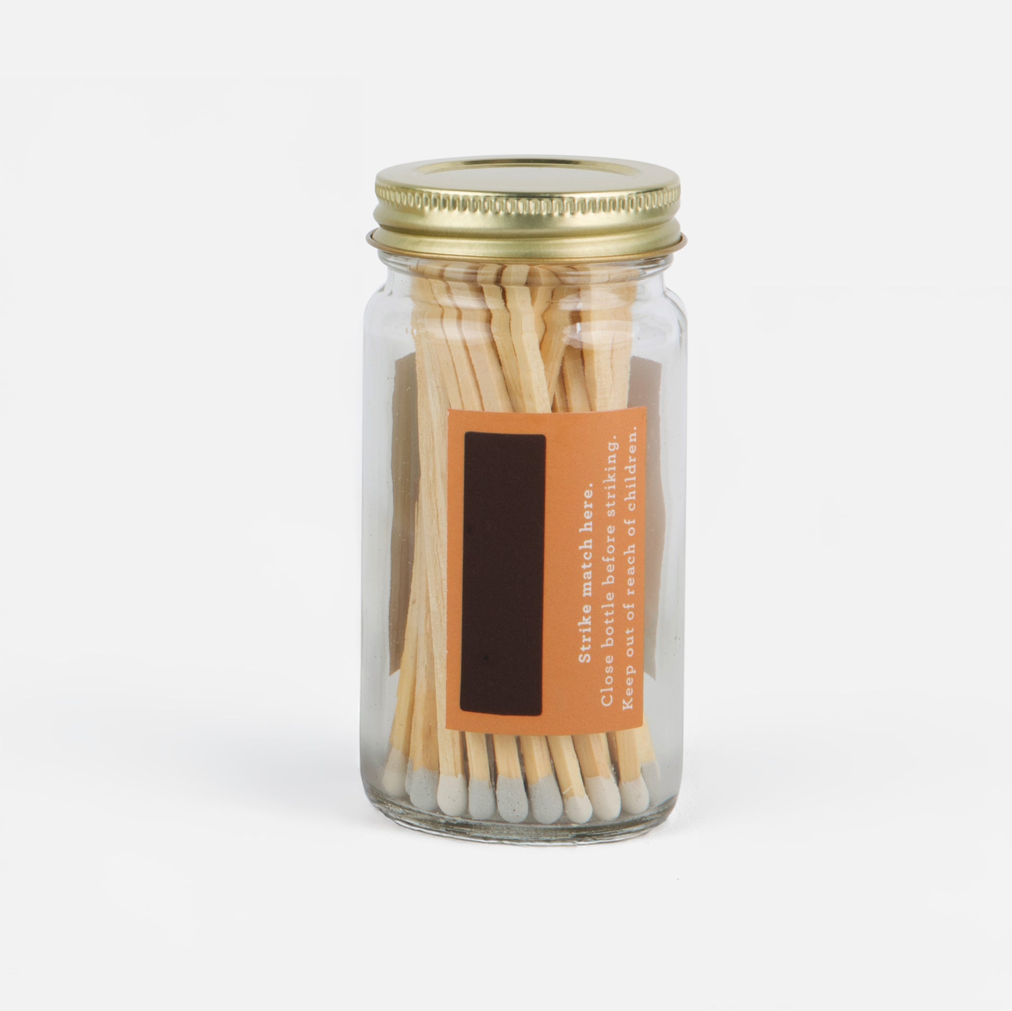 4" Matches in Glass Jar