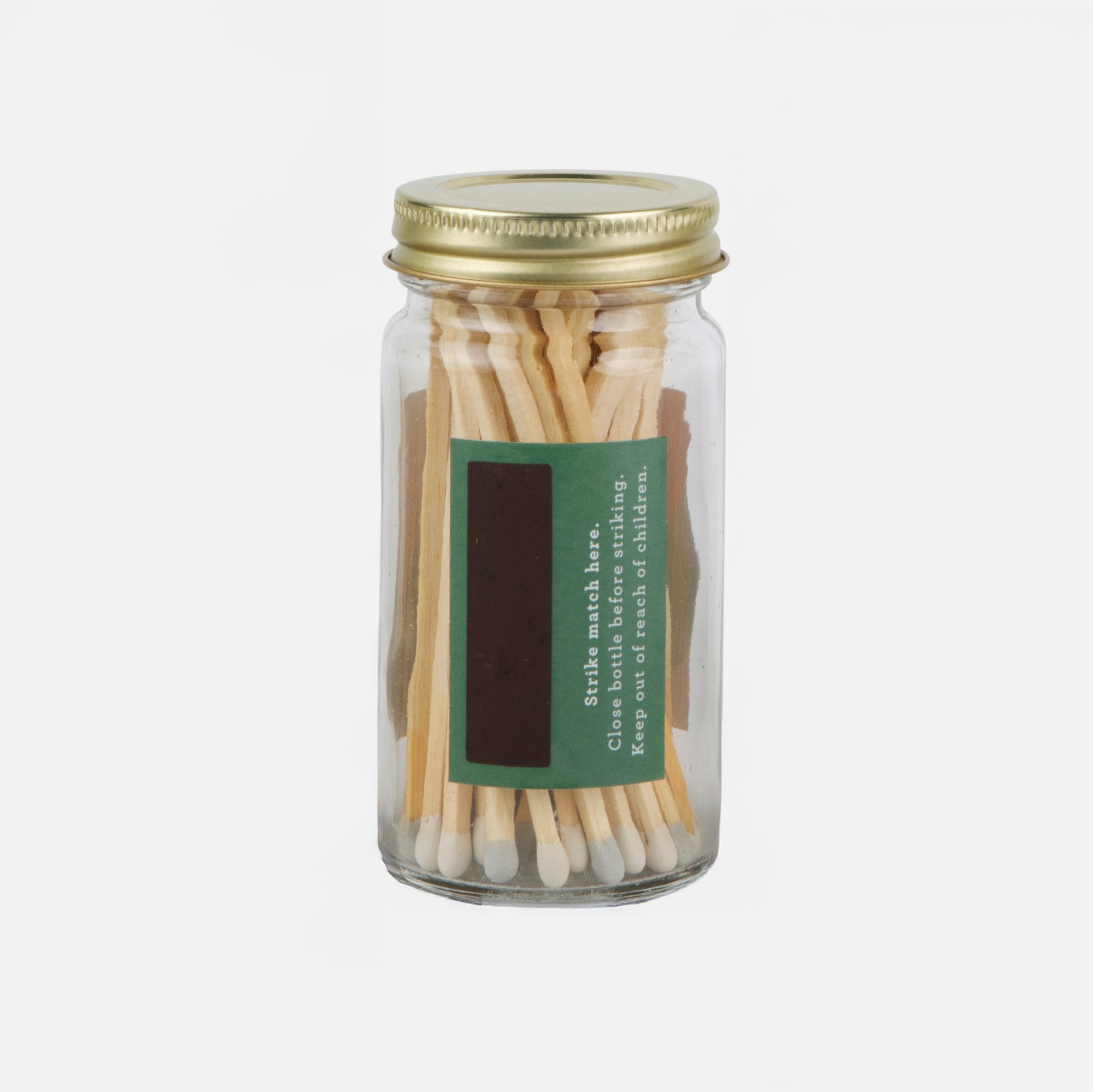 4" Matches in Glass Jar