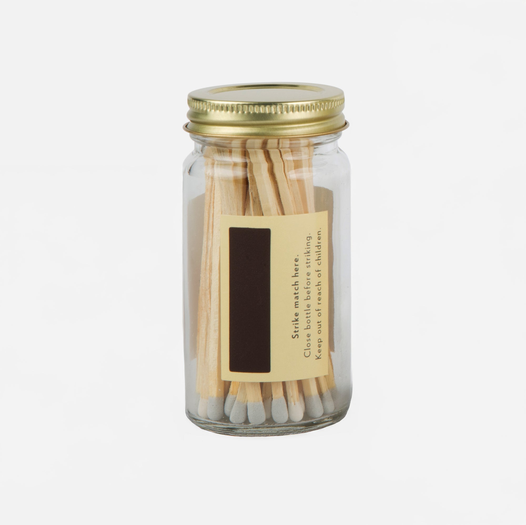 4" Matches in Glass Jar