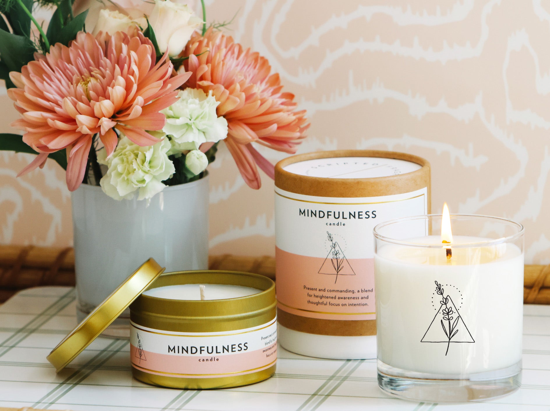 Mindfulness Wellness Meditation Soy Candle