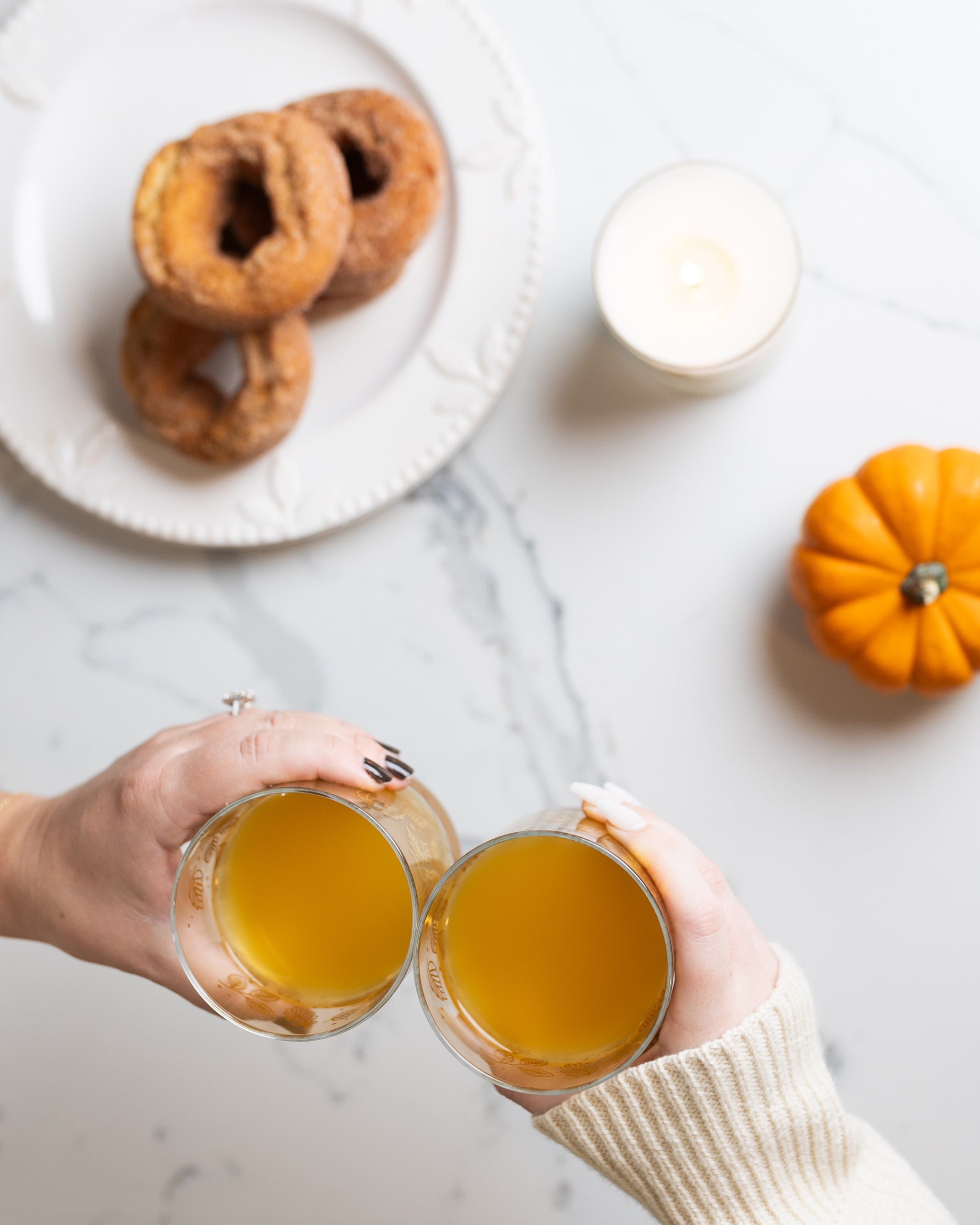 Blue Ribbon Pumpkin Autumn Soy Candle