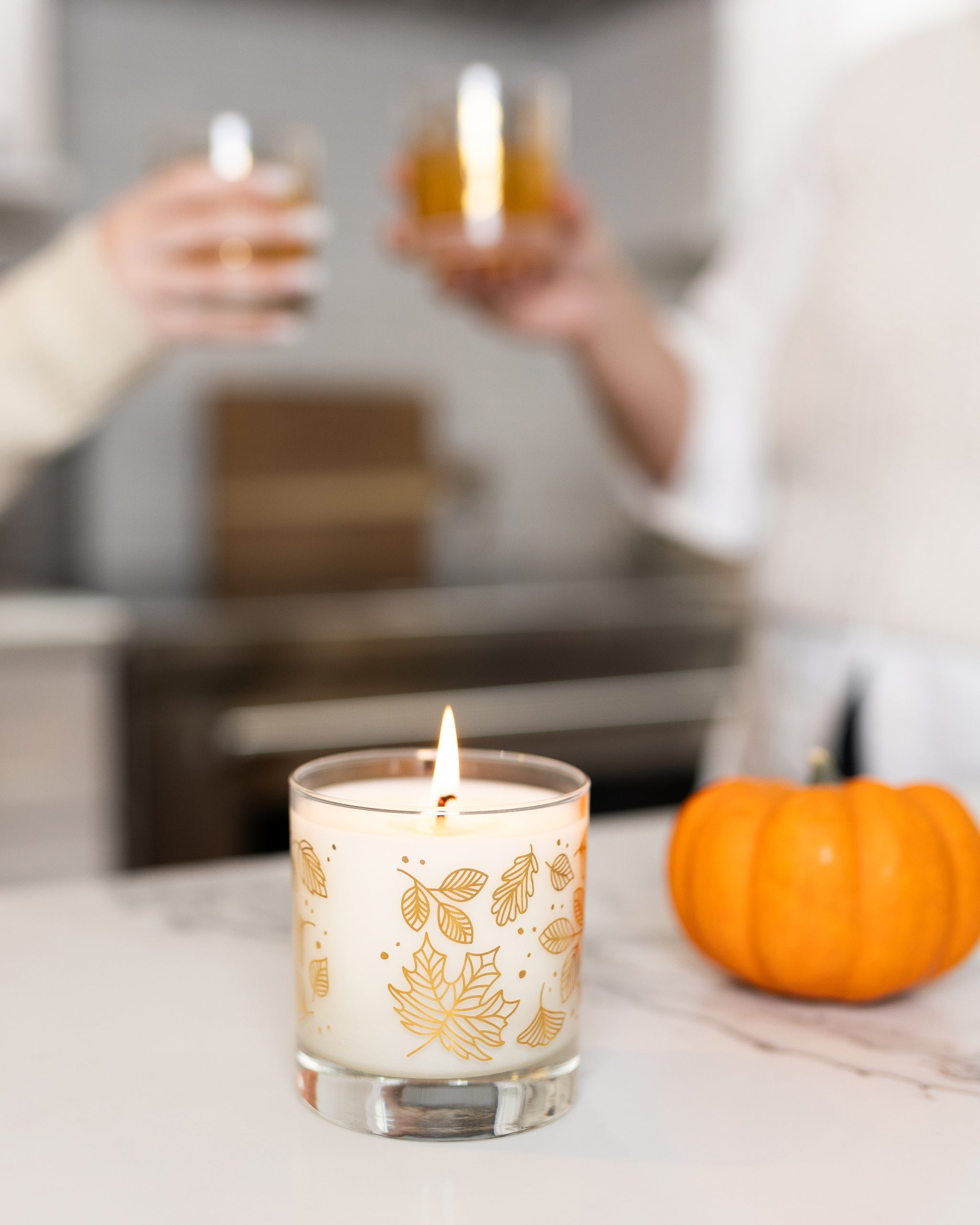 Blue Ribbon Pumpkin Autumn Soy Candle